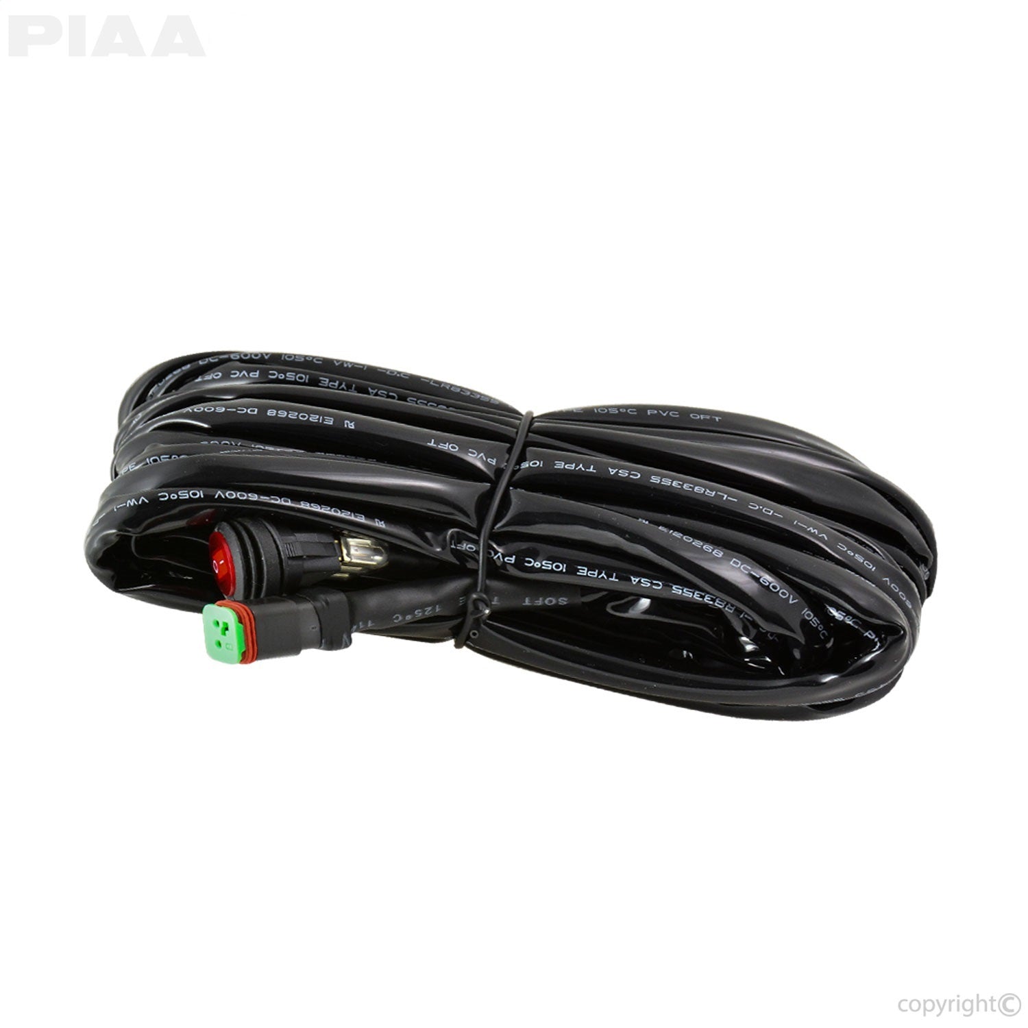 PIAA 34072 DT Light Harness; Incl. Switch; Single Light; PIAA 34072