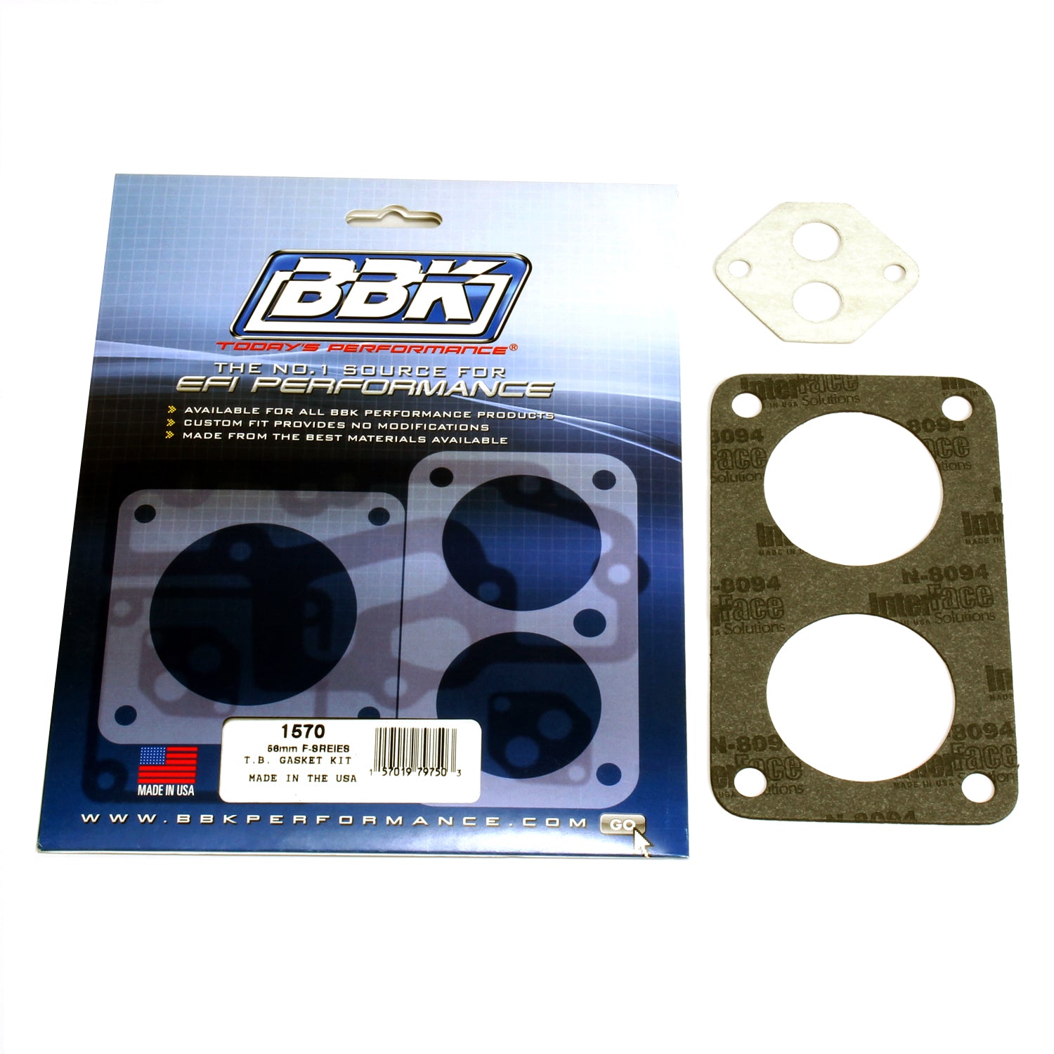BBK Performance Parts 1570 Throttle Body Gasket Kit - 56mm F-Series BBK Performance Parts 1570
