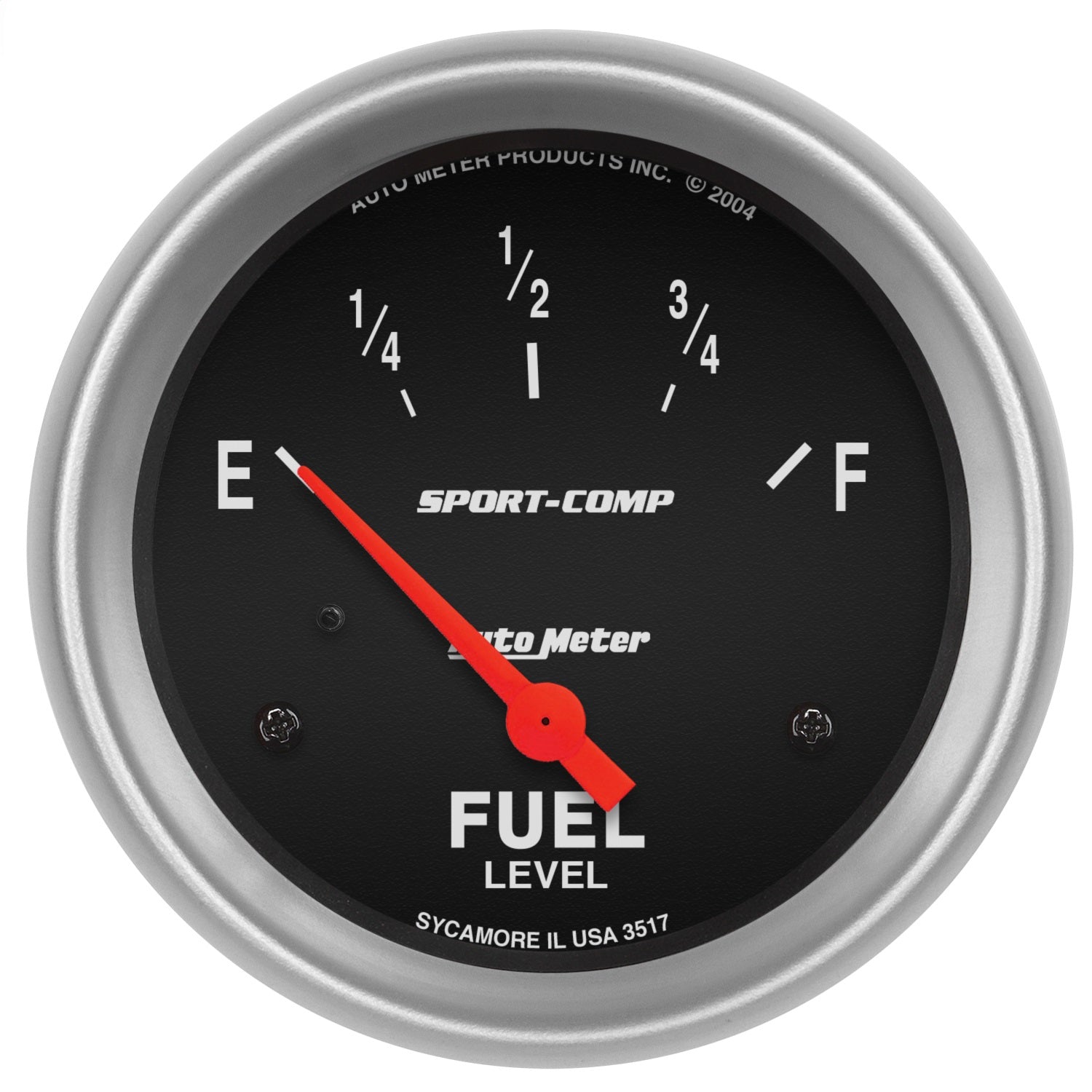 AutoMeter 3517 GAUGE; FUEL LEVEL; 2 5/8in.; 0OE TO 30OF; ELEC; SPORT-COMP AutoMeter 3517