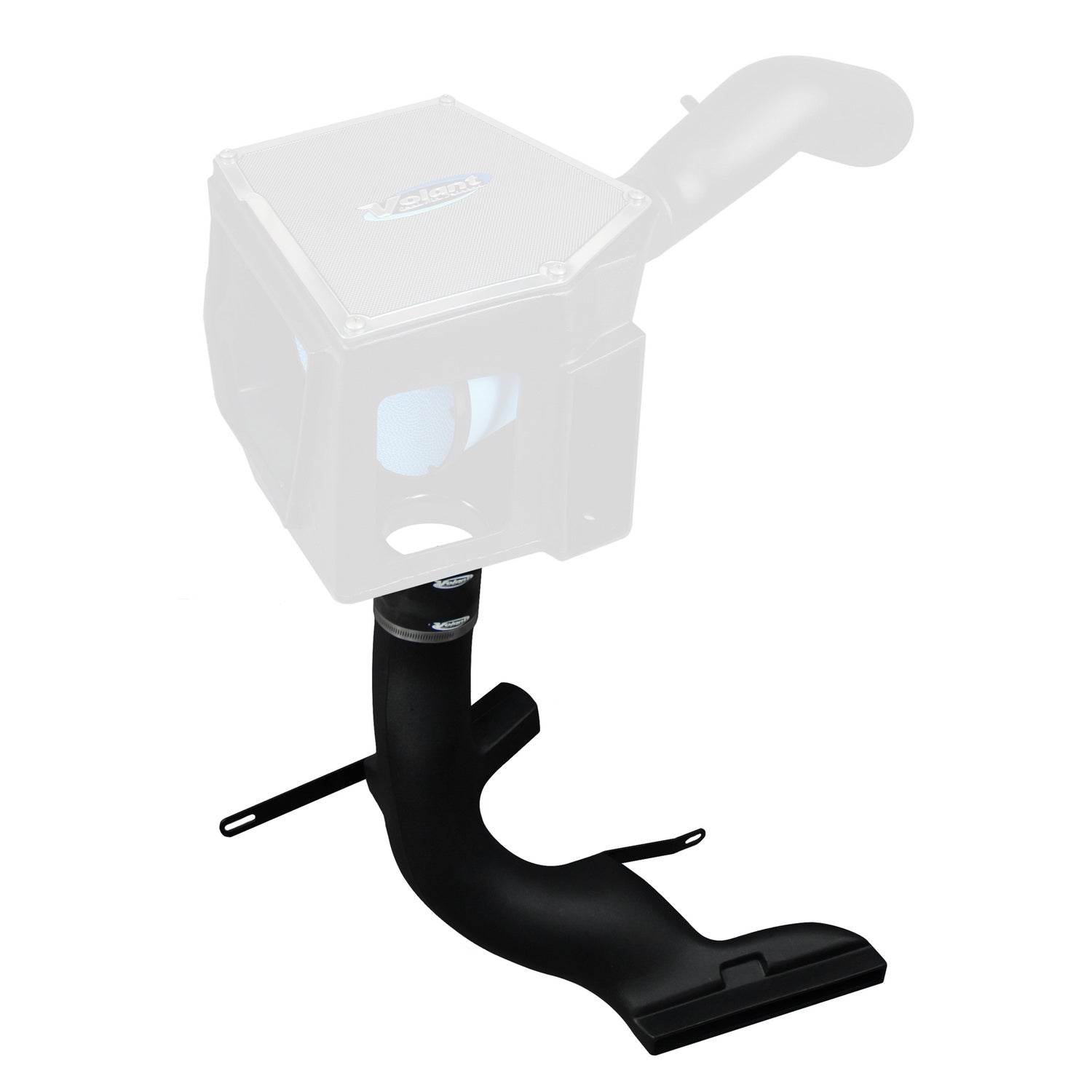 Ram Air Scoop; Silicone Connectors/Stainless Steel Clamps; Volant 35353