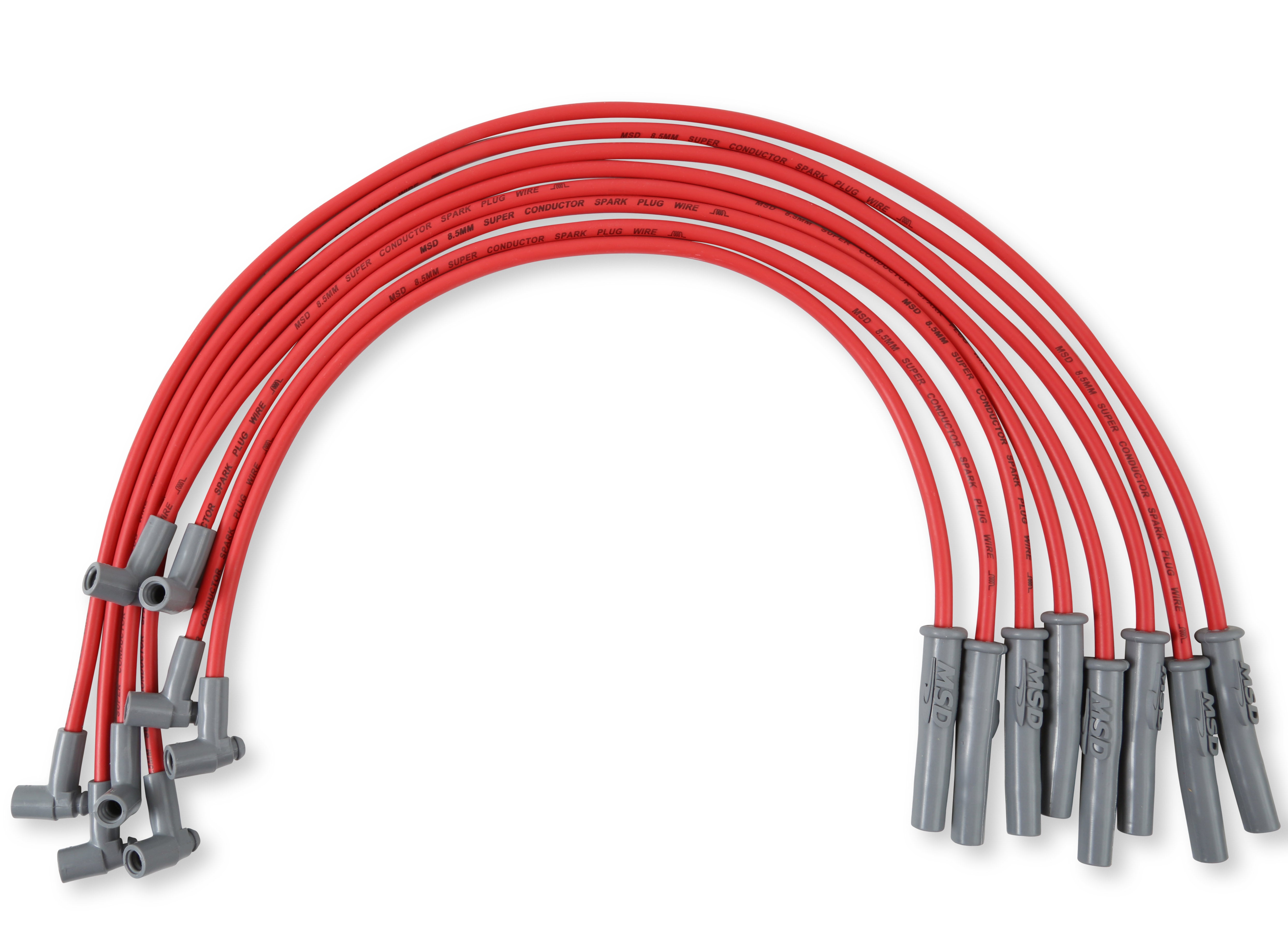 MSD 35379 8.5MM Spark Plug Wire Set - Red MSD 35379