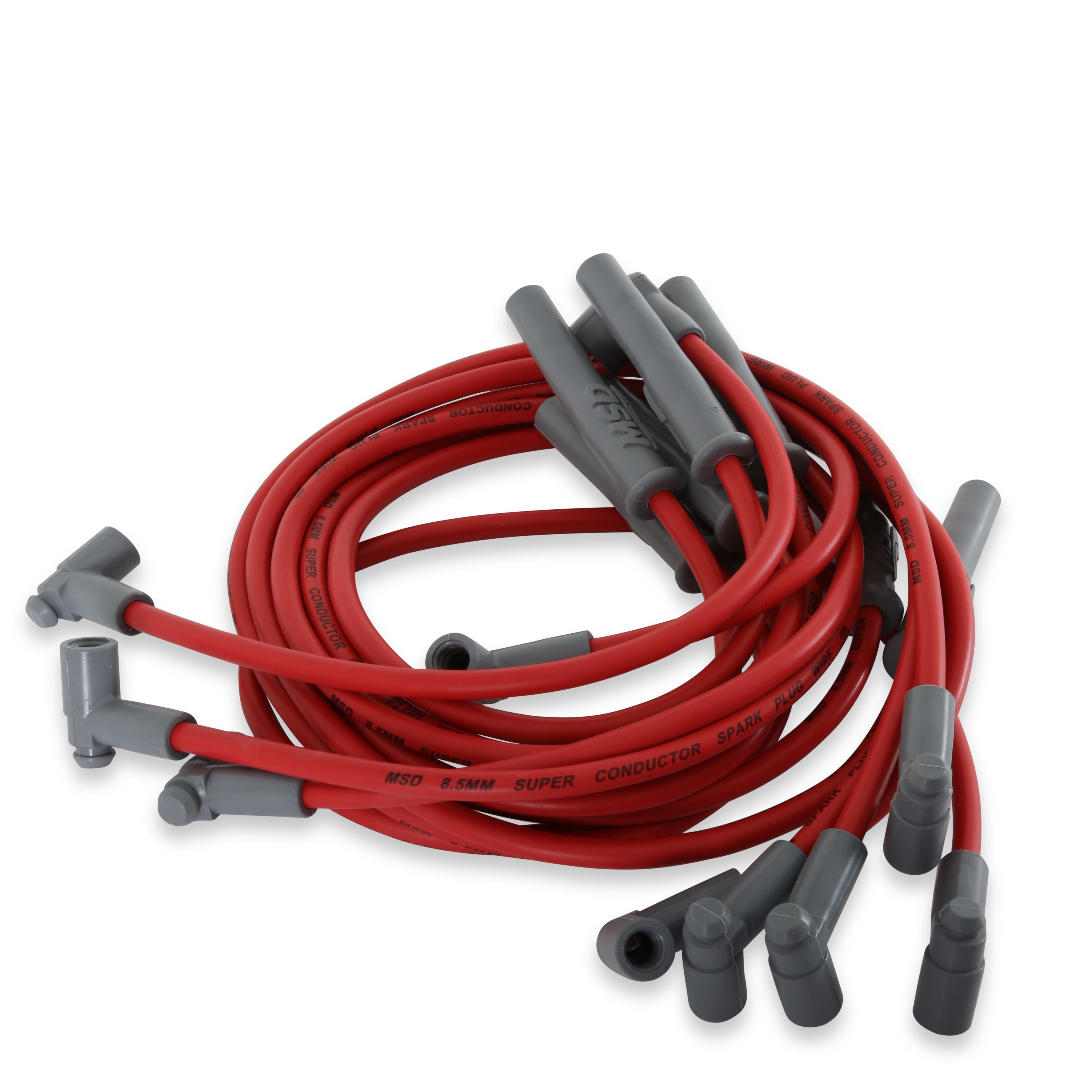 MSD 35389 8.5MM Spark Plug Wire Set - Red MSD 35389