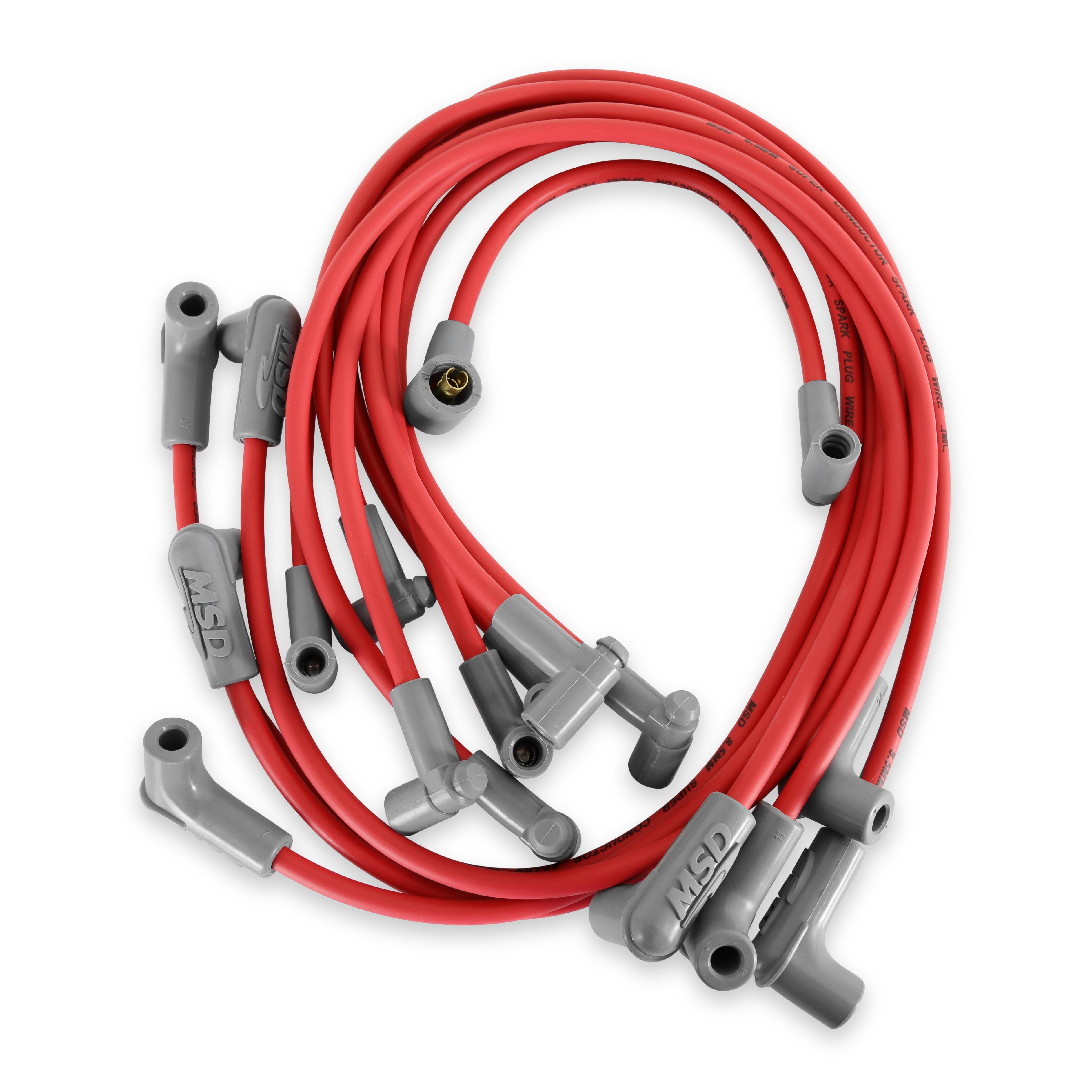 MSD 35659 8.5MM Spark Plug Wire Set - Red MSD 35659