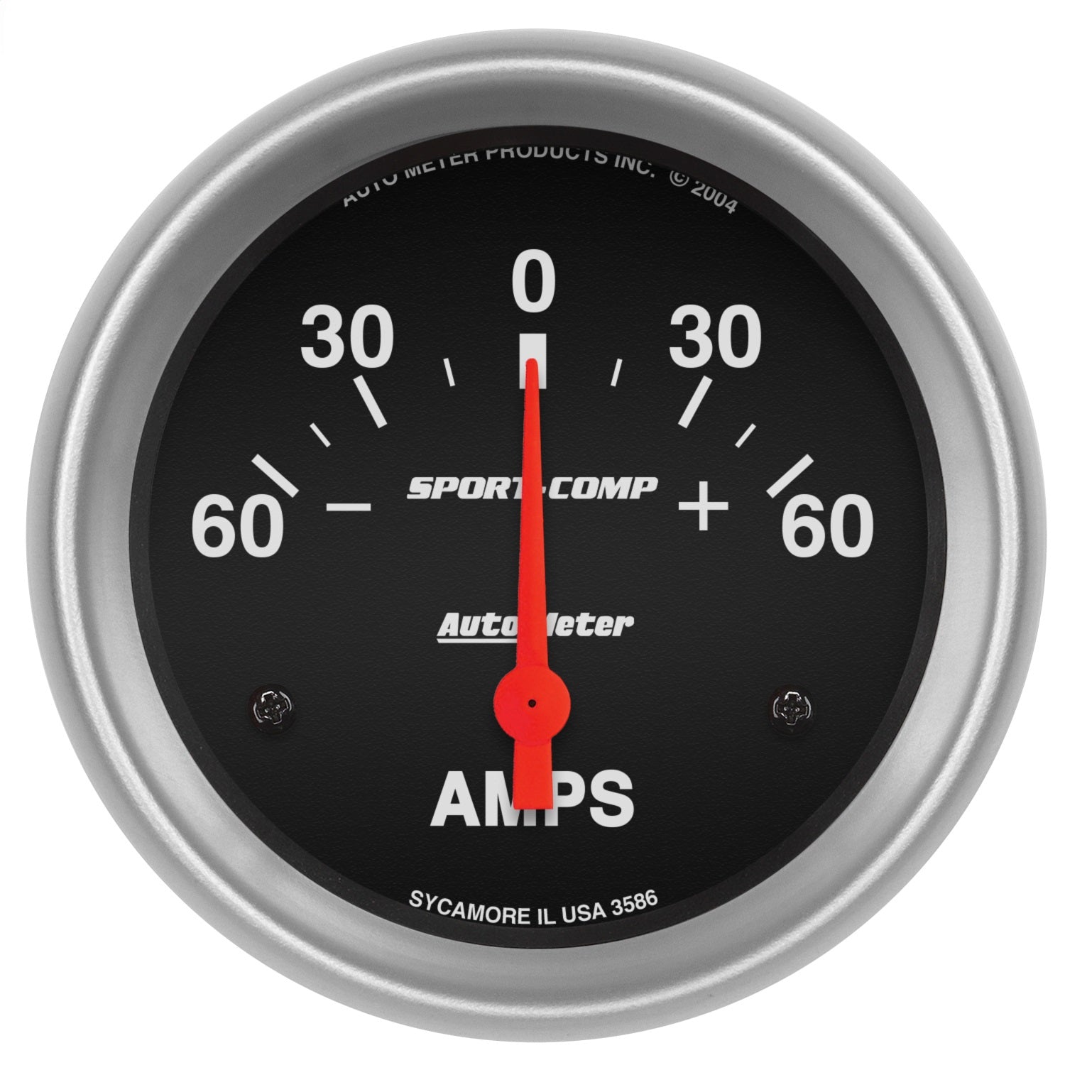 AutoMeter 3586 GAUGE; AMMETER; 2 5/8in.; 60A; ELECTRIC; SPORT-COMP AutoMeter 3586