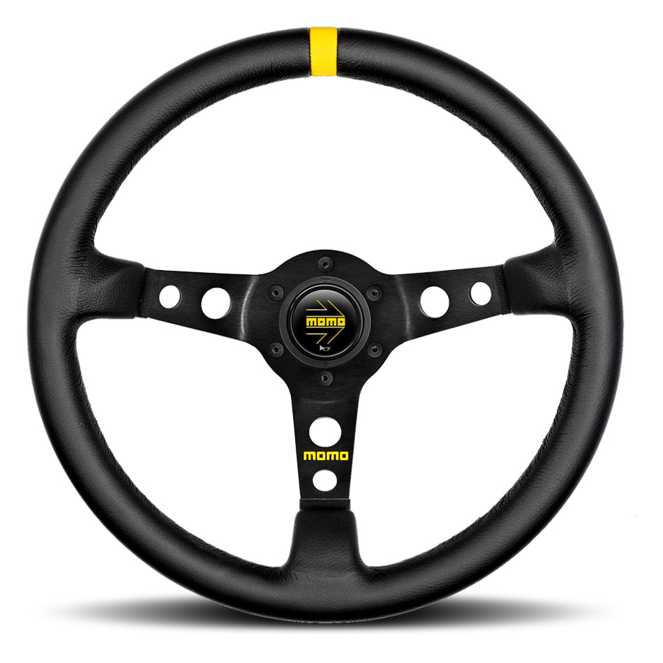 MOMO Tuning & Safety R1905/35L MOD 07 Steering Wheel Black Leather MOMO Tuning & Safety R1905/35L