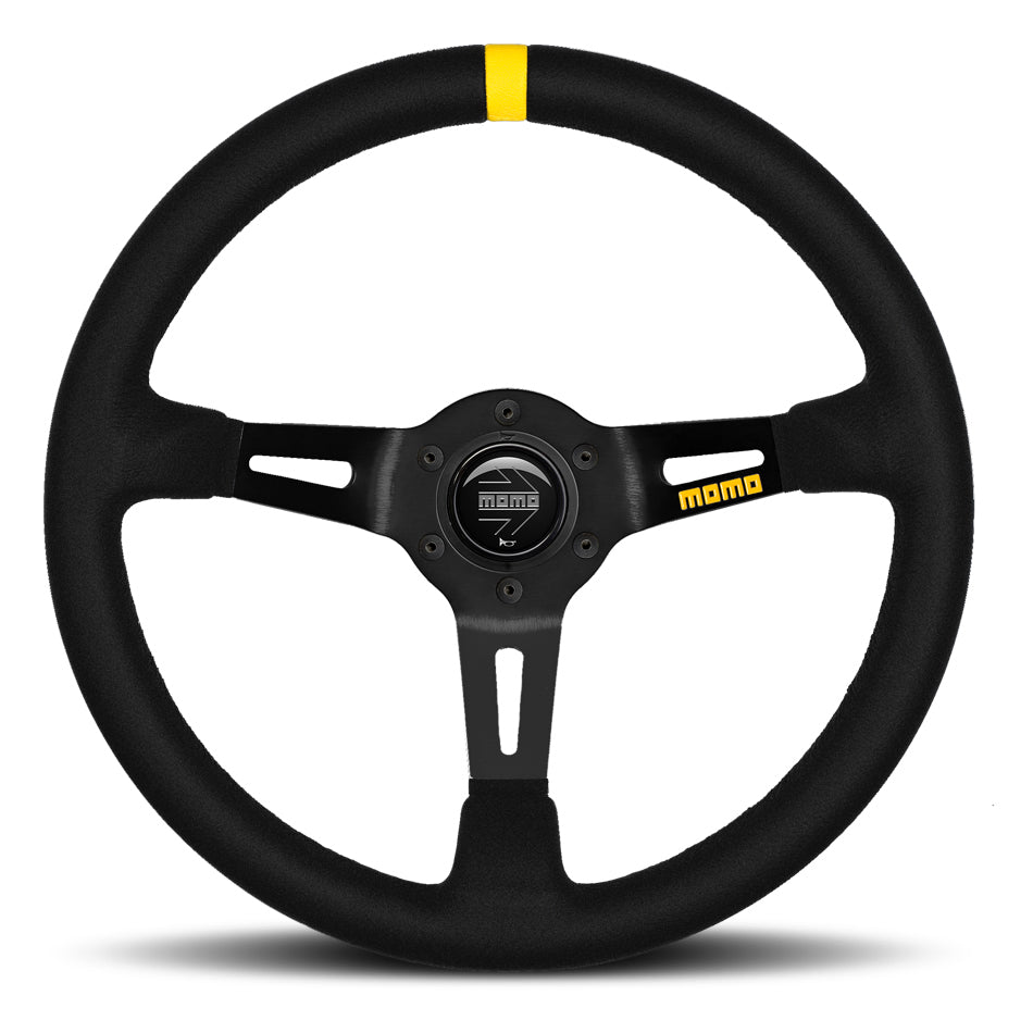 MOMO Tuning & Safety R1908/35S MOD 08 Steering Wheel Black Suede MOMO Tuning & Safety R1908/35S