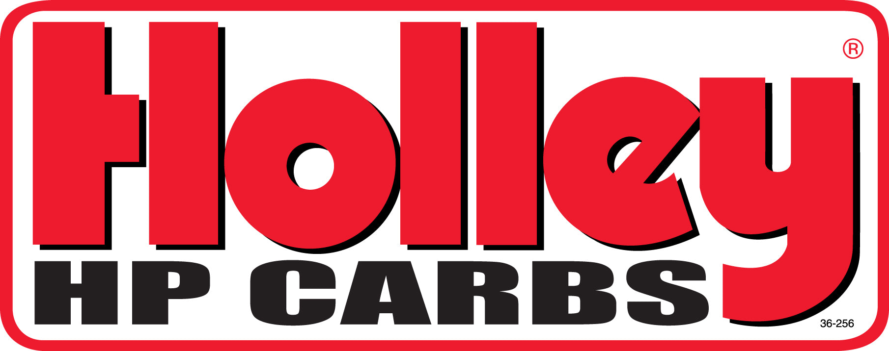Holley 36-256 Decal; Holley HP Carbs; 32 Square in.; Holley 36-256