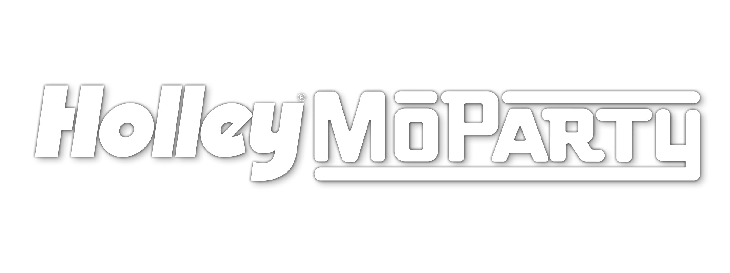 CLEARANCE ITEM / ALL SALES FINAL - White MoParty Windshield Decal (24" x 3.46")