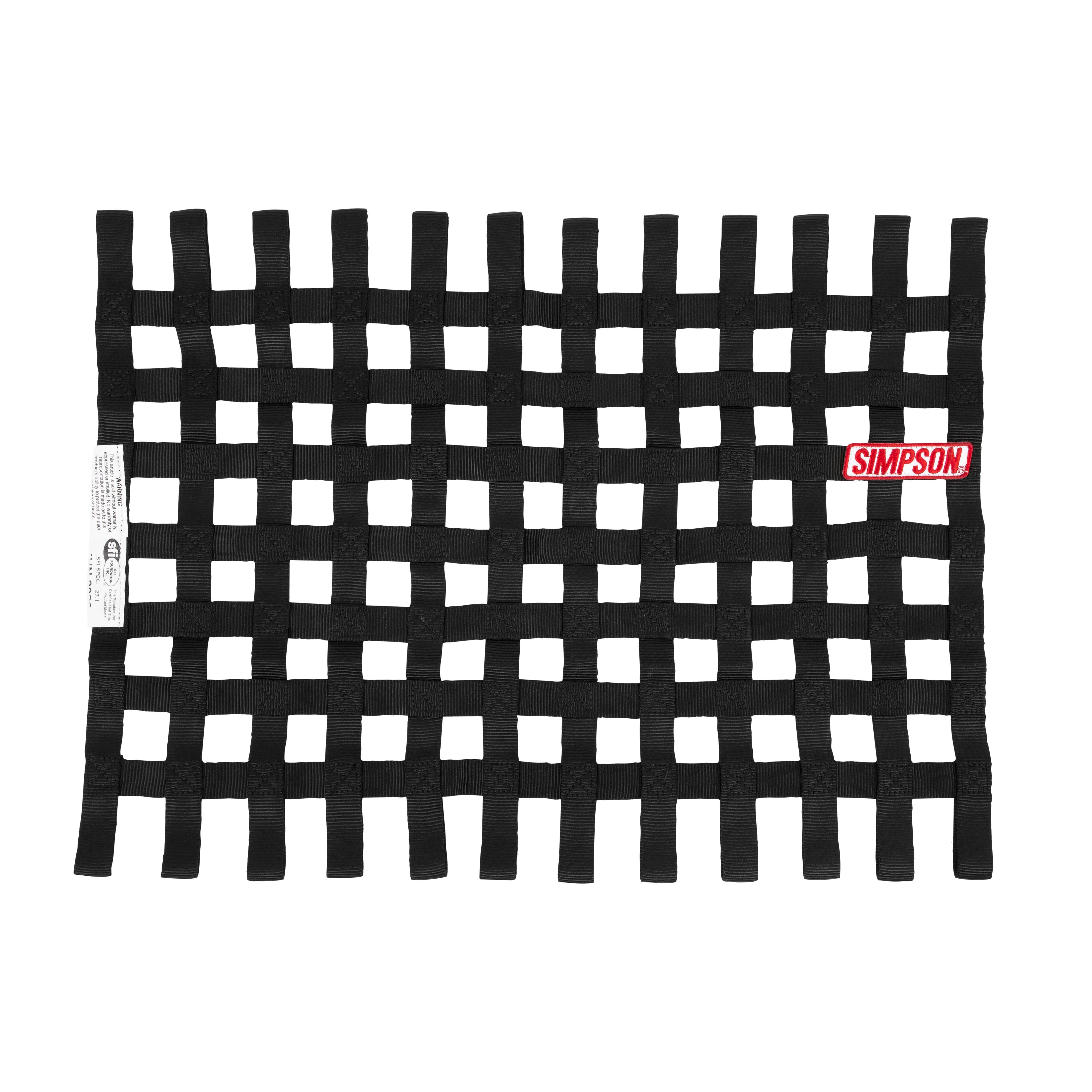 Simpson Safety 36002BK Simpson Racing Standard Stock Car Window Net Simpson Safety 36002BK