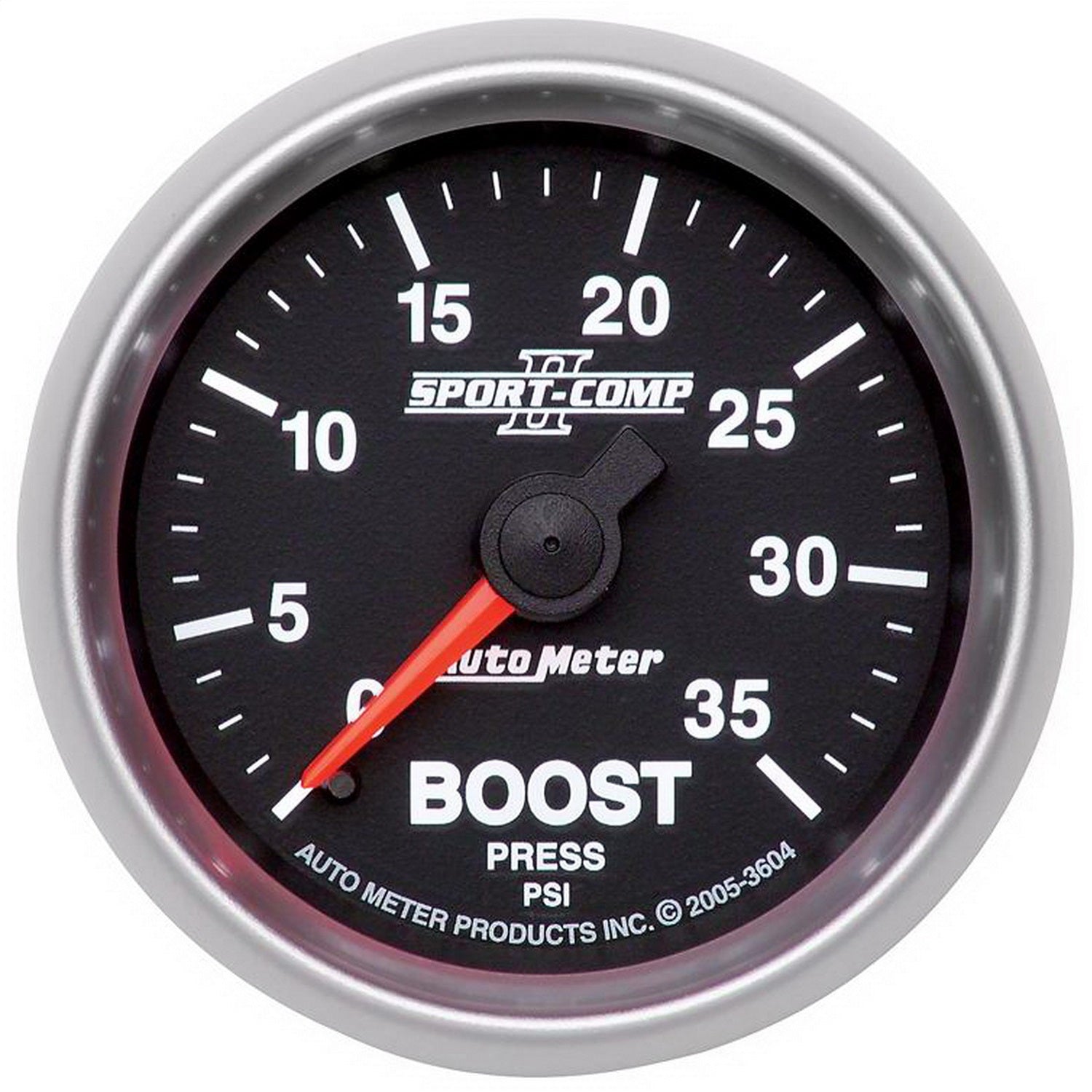AutoMeter 3604 GAUGE; BOOST; 2 1/16in.; 35PSI; MECHANICAL; SPORT-COMP II AutoMeter 3604