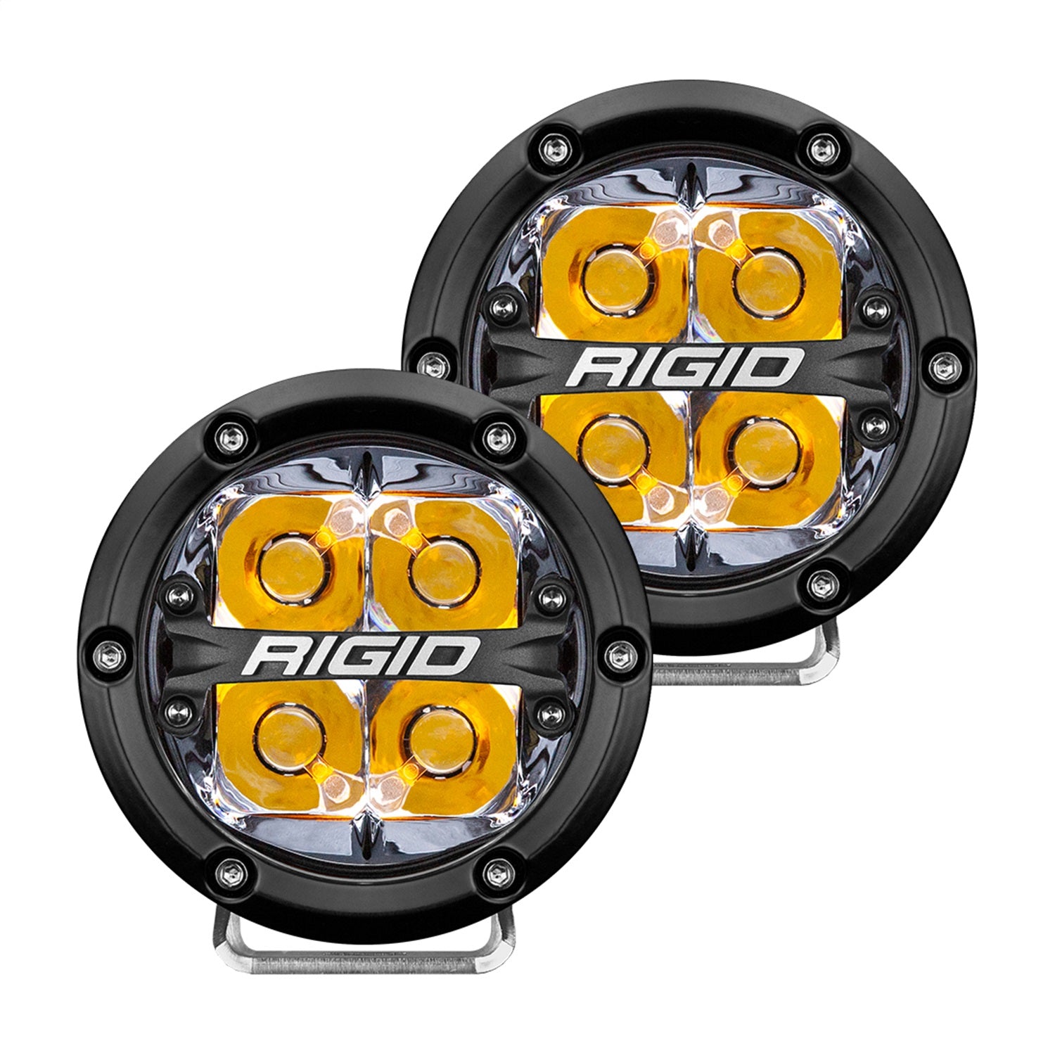 RIGID Industries 36114 360-SERIES 4 INCH LED OFF-ROAD SPOT BEAM AMB BACKLIGHTPAIR RIGID Industries 36114