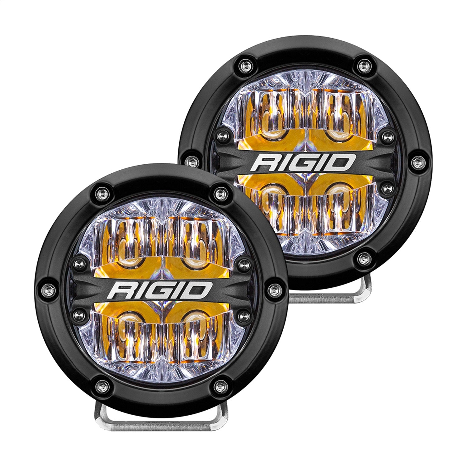 RIGID Industries 36118 360-SERIES 4 INCH LED OFF-ROAD DRIVE BEAM AMBER BACKLIGHT PAIR RIGID Industries 36118