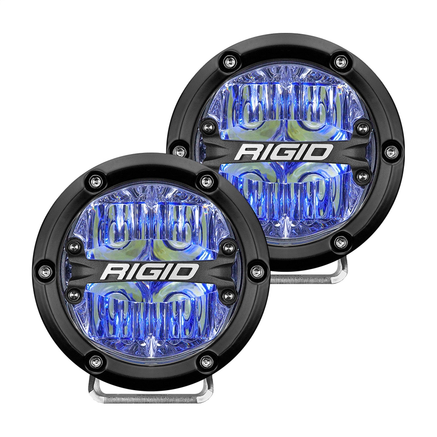 RIGID Industries 36119 360-SERIES 4 INCH LED OFF-ROAD DRIVE BEAM BLUE BACKLIGHT PAIR RIGID Industries 36119
