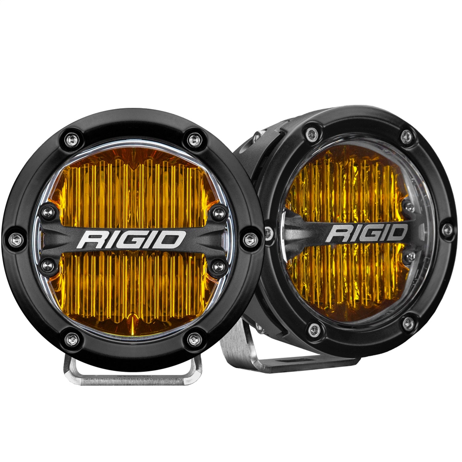 RIGID Industries 36121 360-SERIES 4 INCH LED SAE FOG BEAM YELLOW ; PAIR RIGID Industries 36121