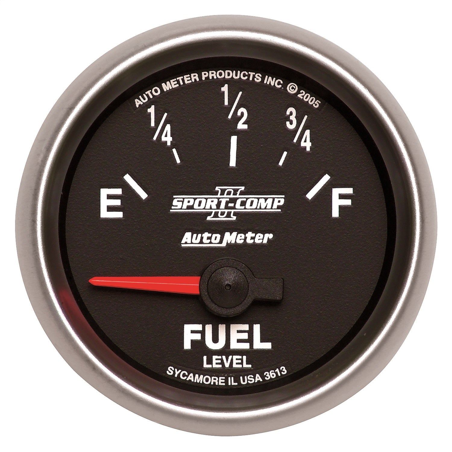 AutoMeter 3613 GAUGE; FUEL LEVEL; 2 1/16in.; 0OE TO 90OF; ELEC; SPORT-COMP II AutoMeter 3613