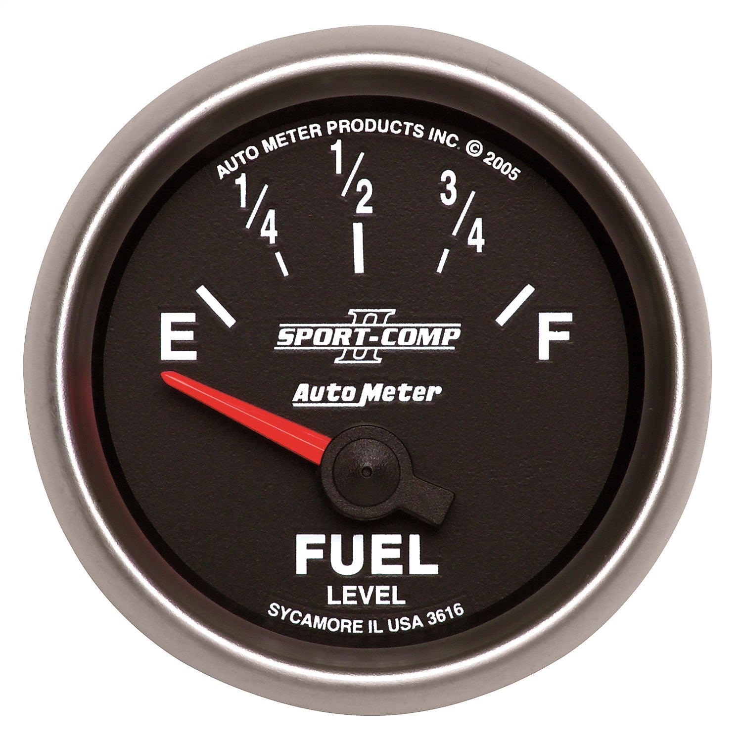 AutoMeter 3616 GAUGE; FUEL LEVEL; 2 1/16in.; 240OE TO 33OF; ELEC; SPORT-COMP II AutoMeter 3616