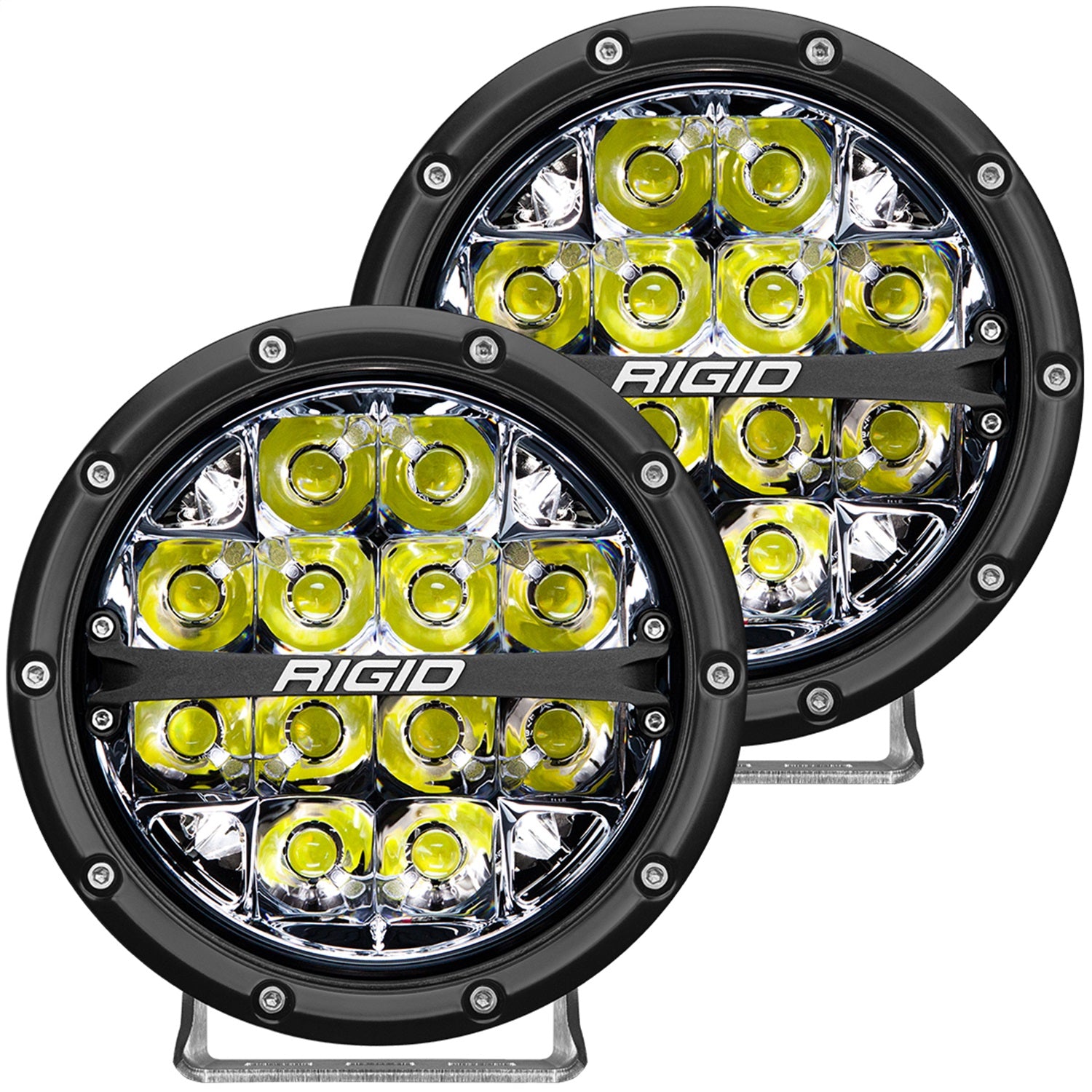 RIGID Industries 36200 360-SERIES 6 INCH LED OFF-ROAD SPOT BEAM WHT BACKLIGHTPAIR RIGID Industries 36200