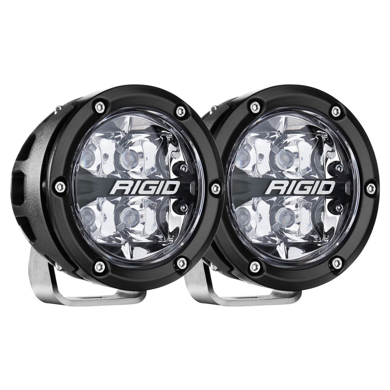 RIGID Industries 36402 360-SERIES 4in. OFF-ROAD LAMP; SPOT BEAM; RGBW BACKLIGHT; SET/2 RIGID Industries 36402