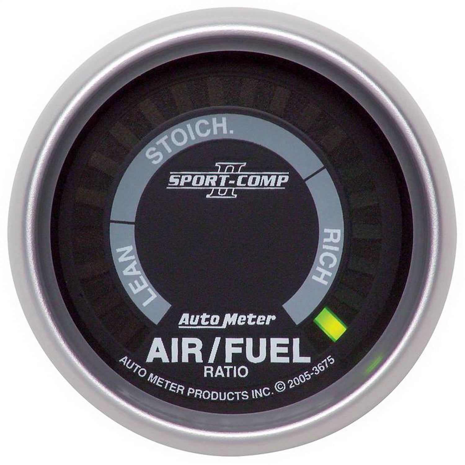AutoMeter 3675 GAUGE; AIR/FUEL RATIO-NARROWBAND; 2 1/16in.; LEAN-RICH; LED ARRAY; SPORT-COMP II AutoMeter 3675