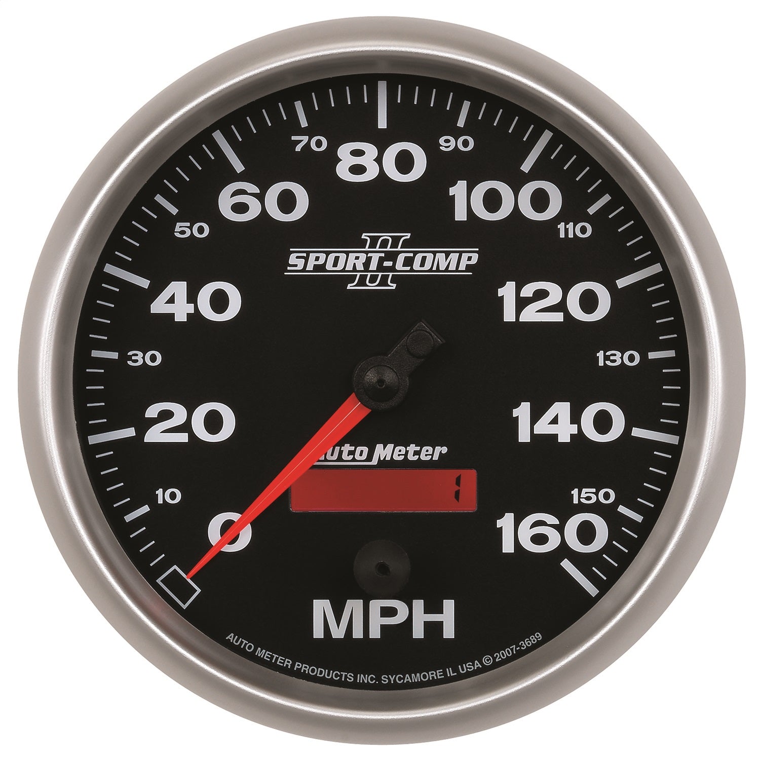AutoMeter 3689 GAUGE; SPEEDOMETER; 5in.; 160MPH; ELEC. PROGRAMMABLE; SPORT-COMP II AutoMeter 3689