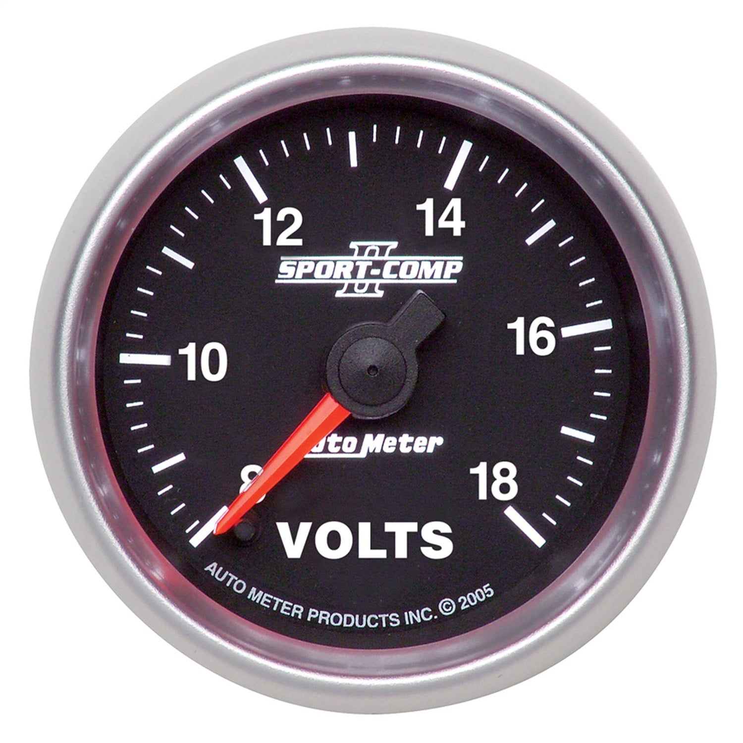 AutoMeter 3691 GAUGE; VOLTMETER; 2 1/16in.; 18V; DIGITAL STEPPER MOTOR; SPORT-COMP II AutoMeter 3691
