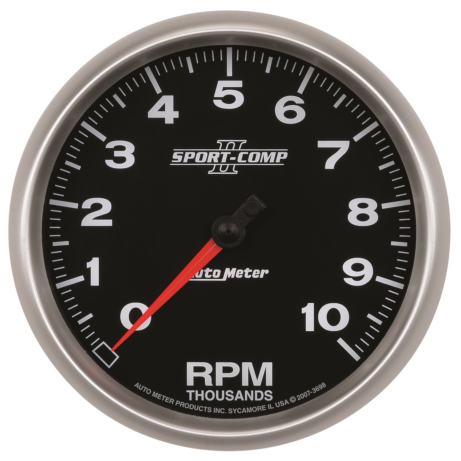 AutoMeter 3698 GAUGE; TACHOMETER; 5in.; 10K RPM; IN-DASH; SPORT-COMP II AutoMeter 3698