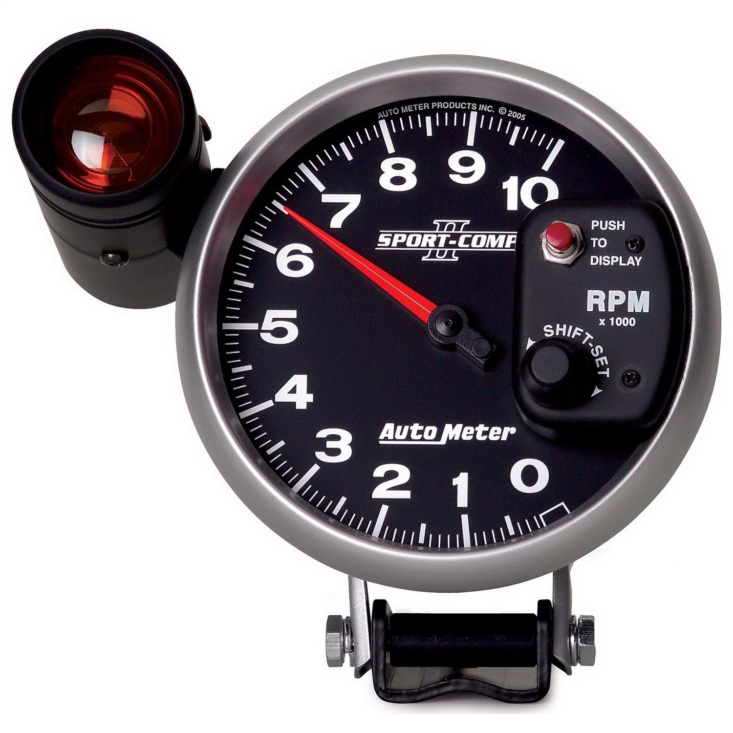 AutoMeter 3699 GAUGE; TACHOMETER; 5in.; 10K RPM; PEDESTAL W/EXT. SHIFT-LITE; SPORT-COMP II AutoMeter 3699