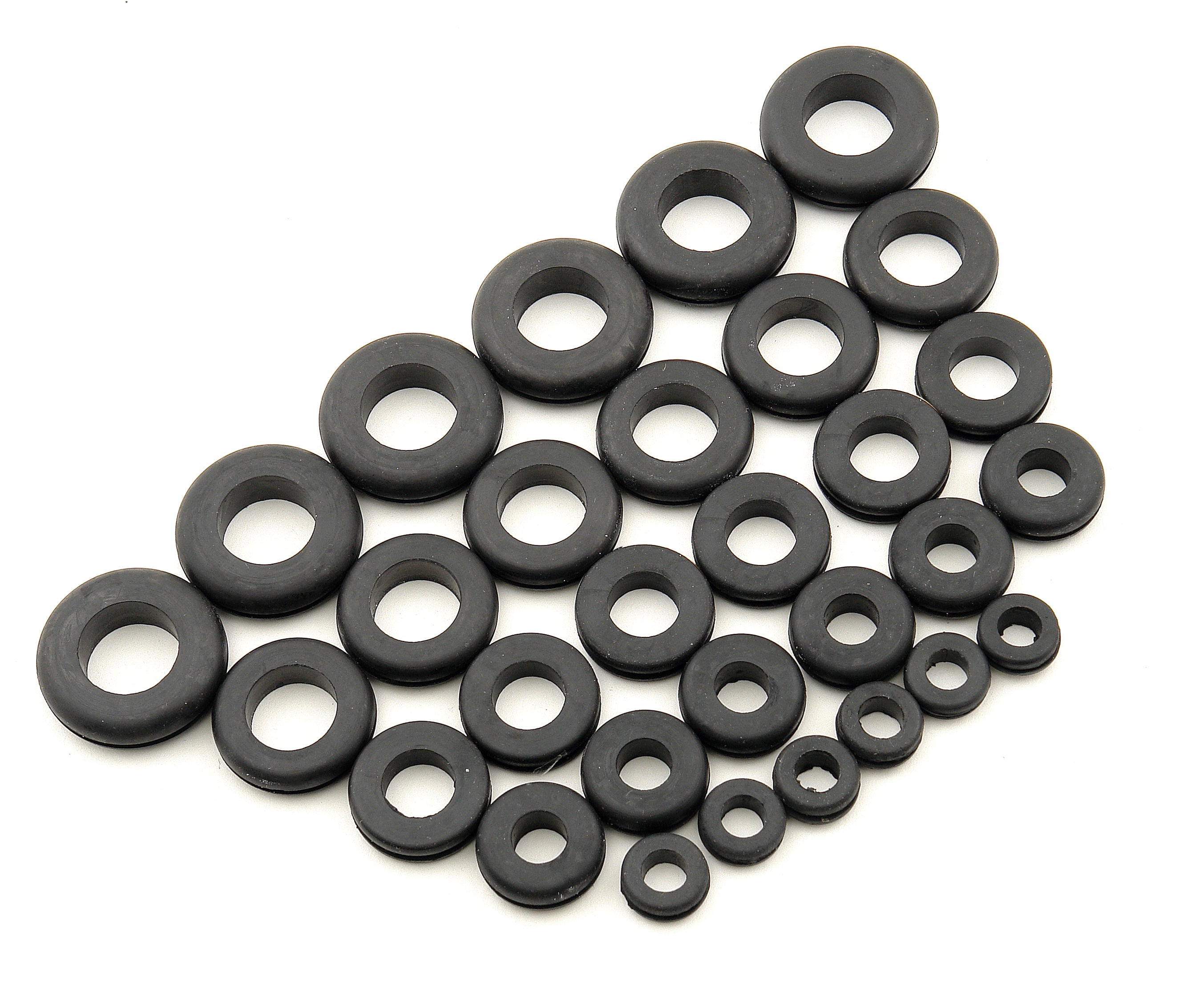 Mr Gasket 3706 Grommet Set; Incl. 6 Of Each Size; 0.5/5/8/0.75/7/8/1 in.; Mr Gasket 3706
