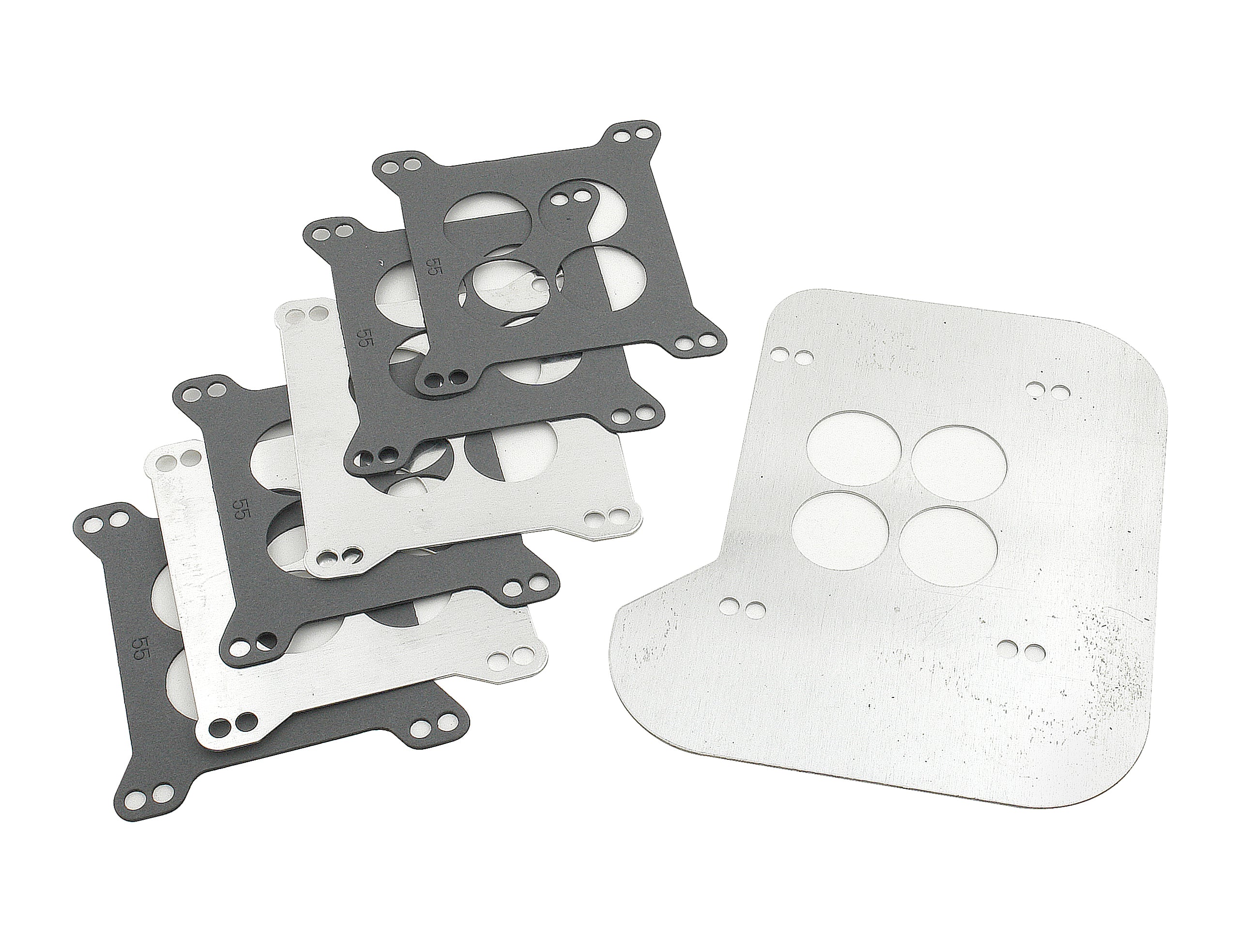 Mr Gasket 3710 Carburetor Heat Shields; 0.5 in. High; Holley And Carter; Race Only; Mr Gasket 3710
