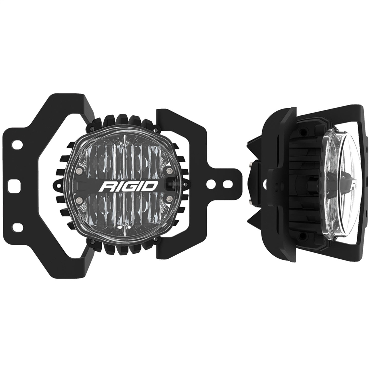 RIGID Industries 37108 2018+JEEP JL SPORT/SPORT S FOG MOUNT KIT W/1 SET 360-SERIES 4IN SAE WHT RIGID Industries 37108