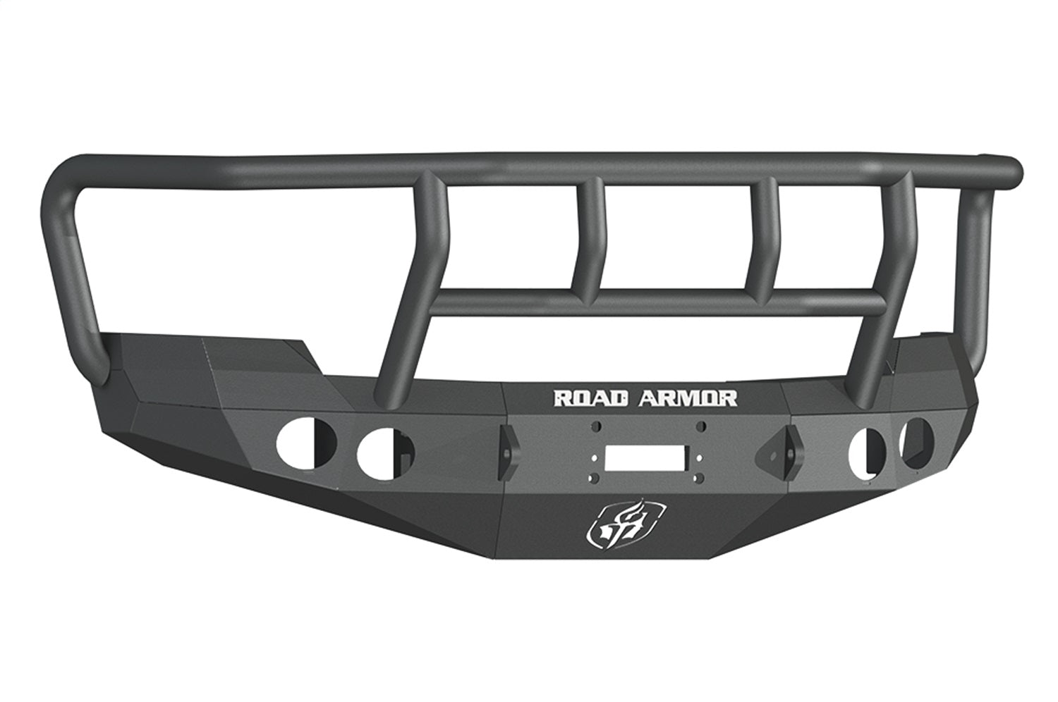 Road Armor 37202B Stealth Winch Front Bumper; Titan II Guard; Satin Black; Road Armor 37202B