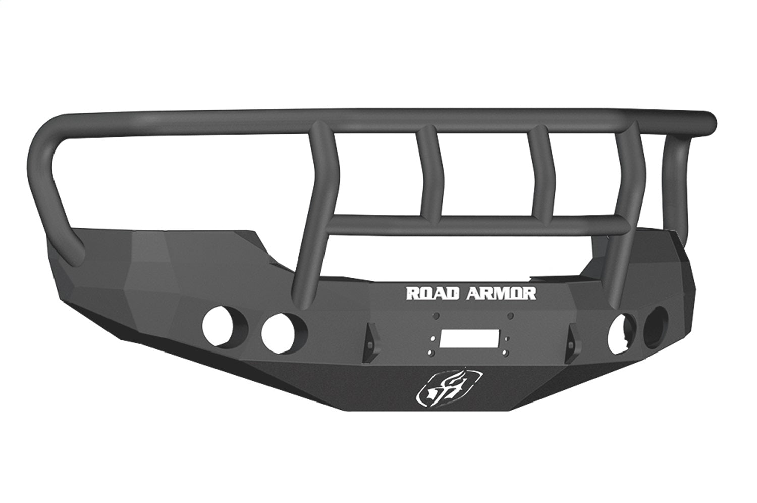 Road Armor 37402B Stealth Winch Front Bumper; Titan II Guard; Satin Black; Road Armor 37402B