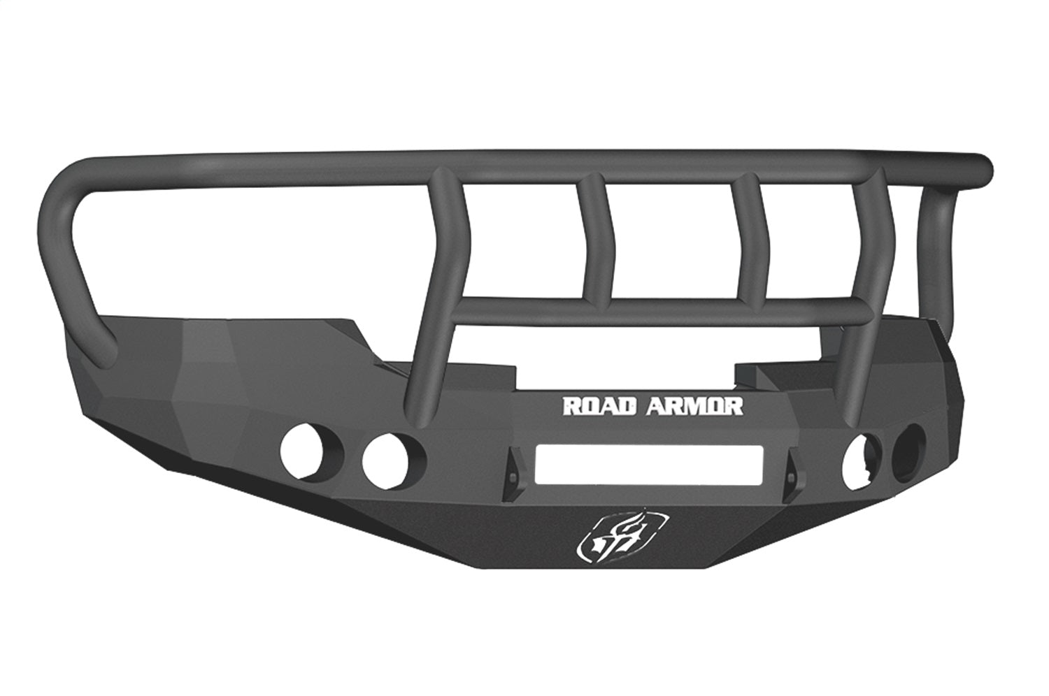 Road Armor 37702B-NW Stealth Non-Winch Front Bumper; Titan II Guard; Satin Black; Road Armor 37702B-NW