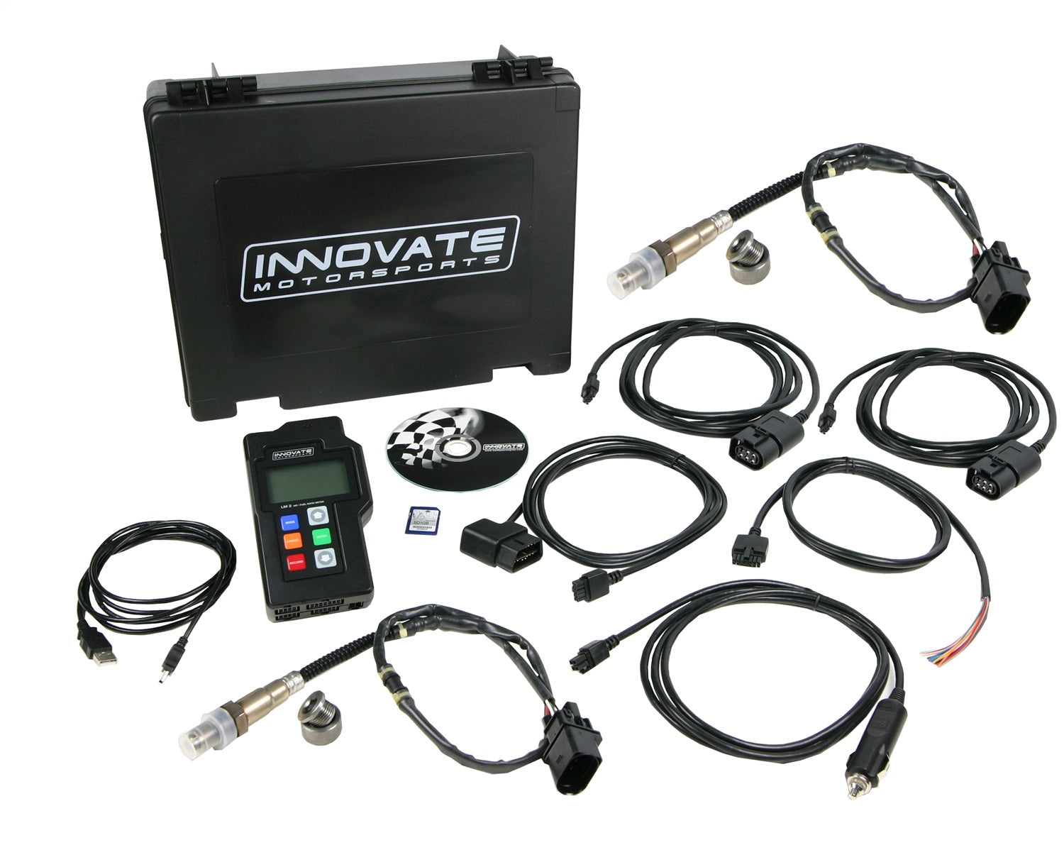 Innovate Motorsports 38070 LM-2 Air/Fuel Ratio Meter; (2) Dual O2 Complete Kit w/carrying case 3807 Innovate Motorsports 38070