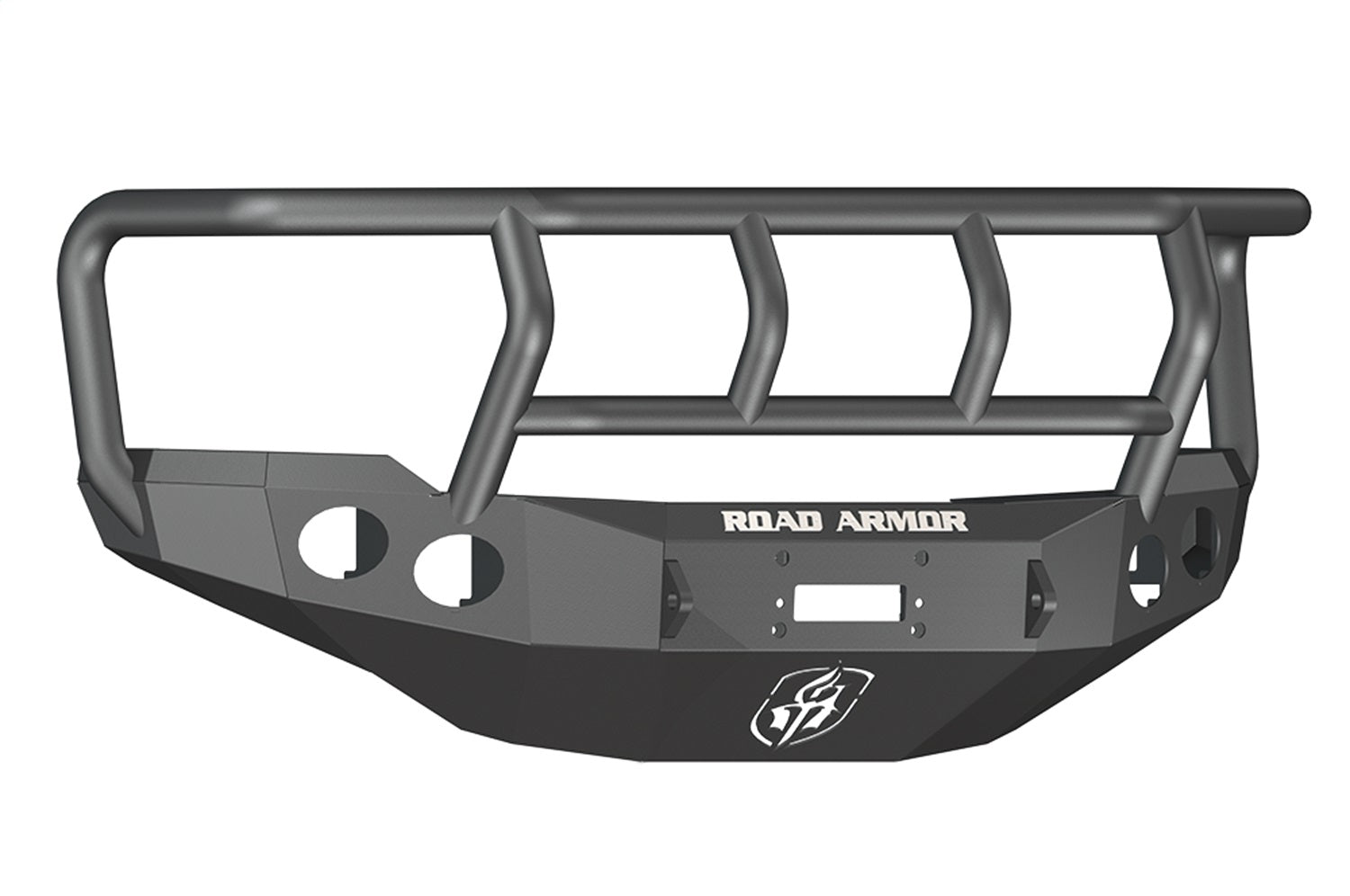 Road Armor 38202B Stealth Winch Front Bumper; Titan II Guard; Satin Black; Road Armor 38202B