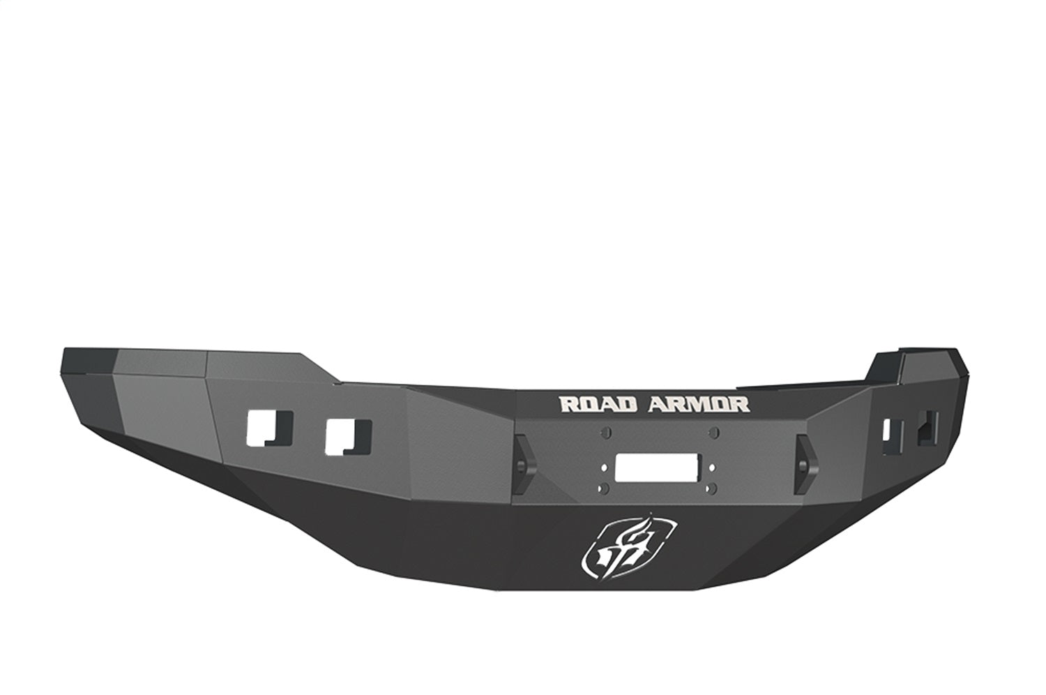 Road Armor 382R0B Stealth Winch Front Bumper; Steel; Satin Black; Square Fog Light Holes; Road Armor 382R0B