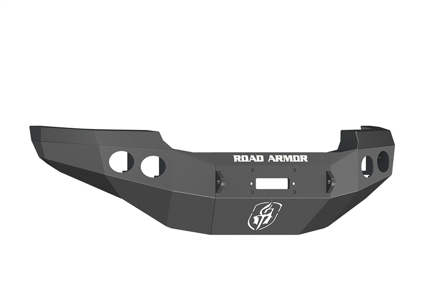Road Armor 38400B Stealth Winch Front Bumper; Steel; Satin Black; Road Armor 38400B