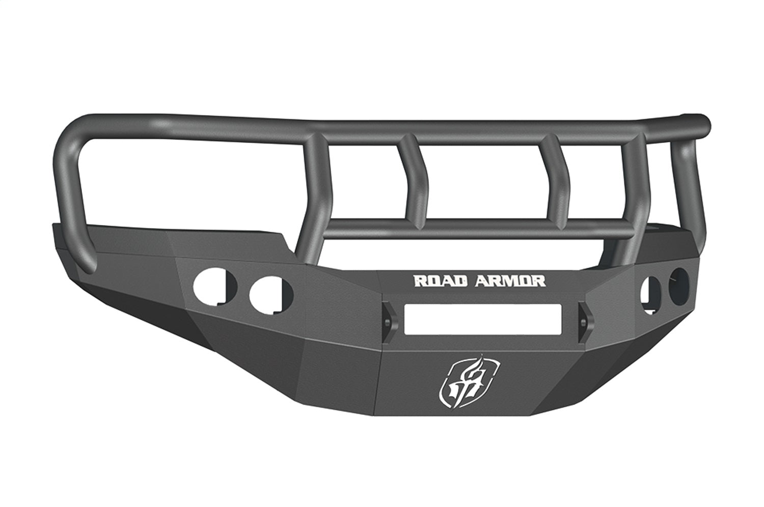 Road Armor 38402B-NW Stealth Non-Winch Front Bumper; Titan II Guard; Texture Black; Road Armor 38402B-NW