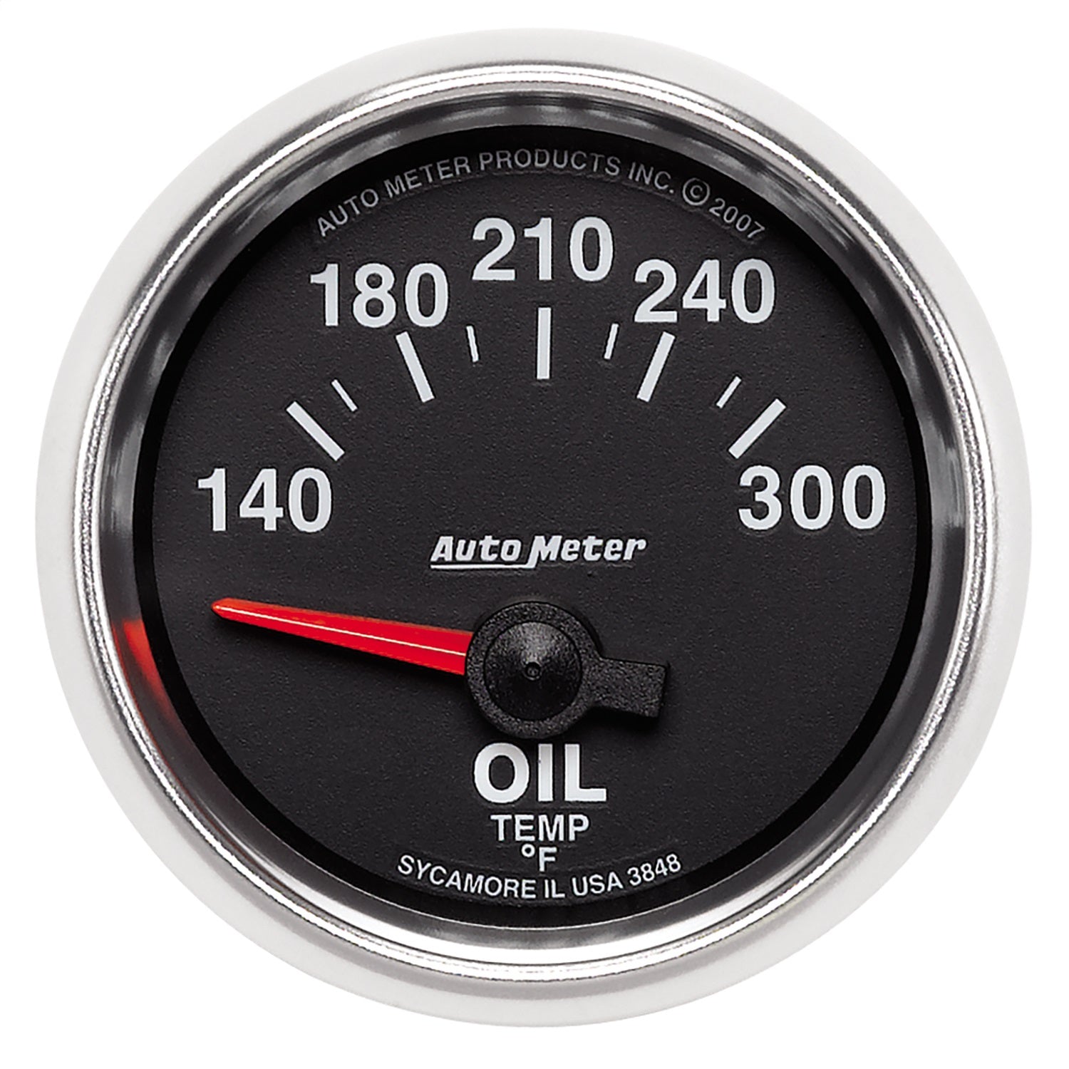 AutoMeter 3848 GAUGE; OIL TEMP; 2 1/16in.; 140-300deg.F; ELECTRIC; GS AutoMeter 3848