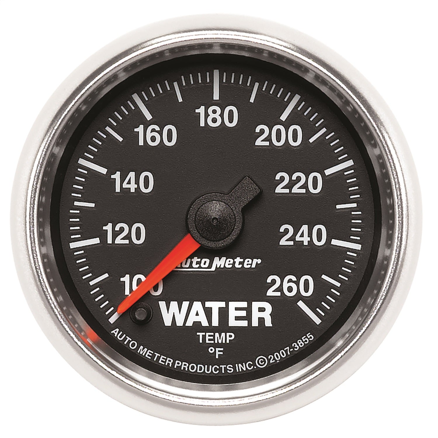 AutoMeter 3855 GAUGE; WATER TEMP; 2 1/16in.; 100-260deg.F; DIGITAL STEPPER MOTOR; GS AutoMeter 3855