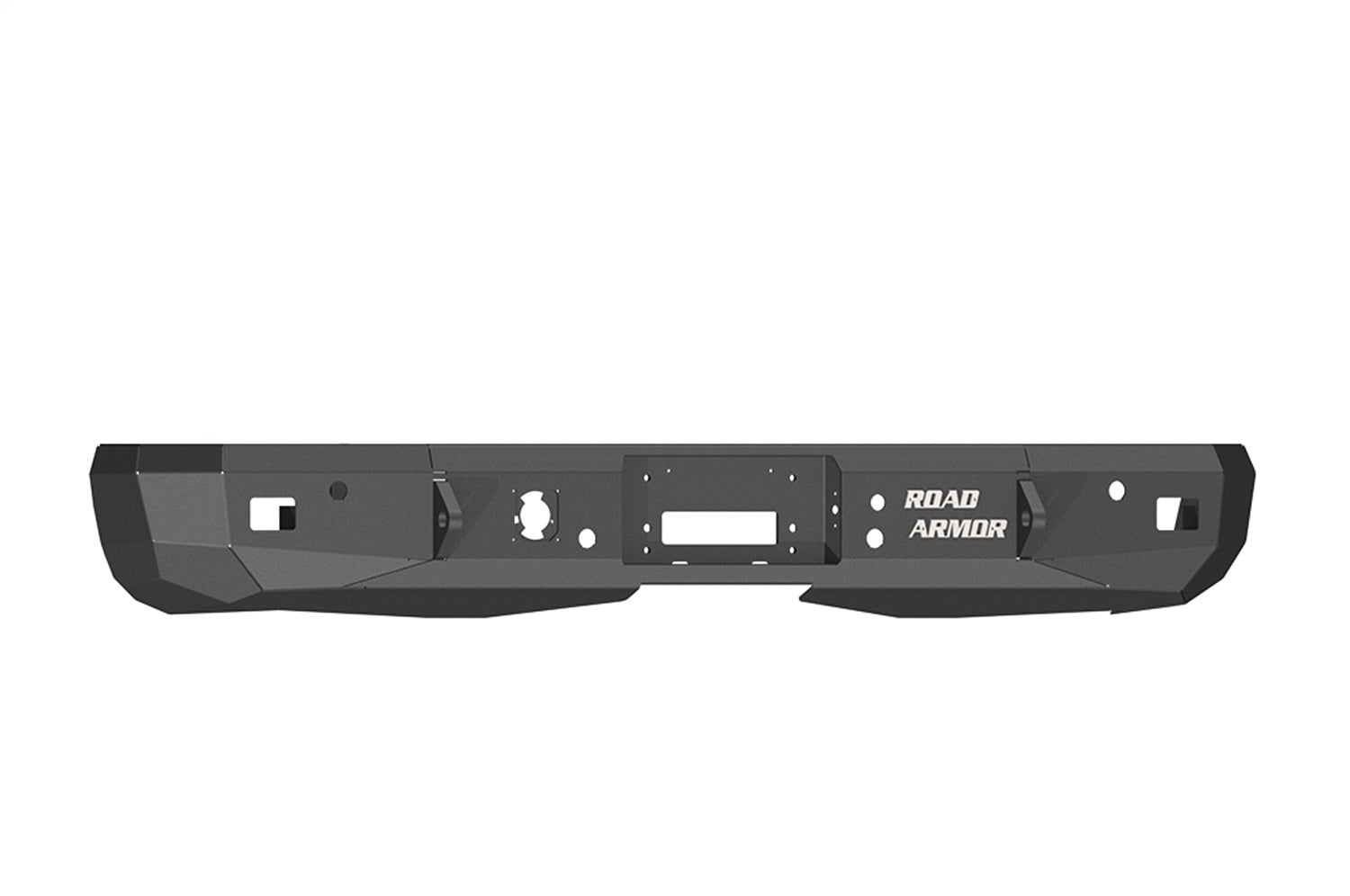 Road Armor 38600B Stealth Winch Rear Bumper; Steel; Satin Black; Road Armor 38600B