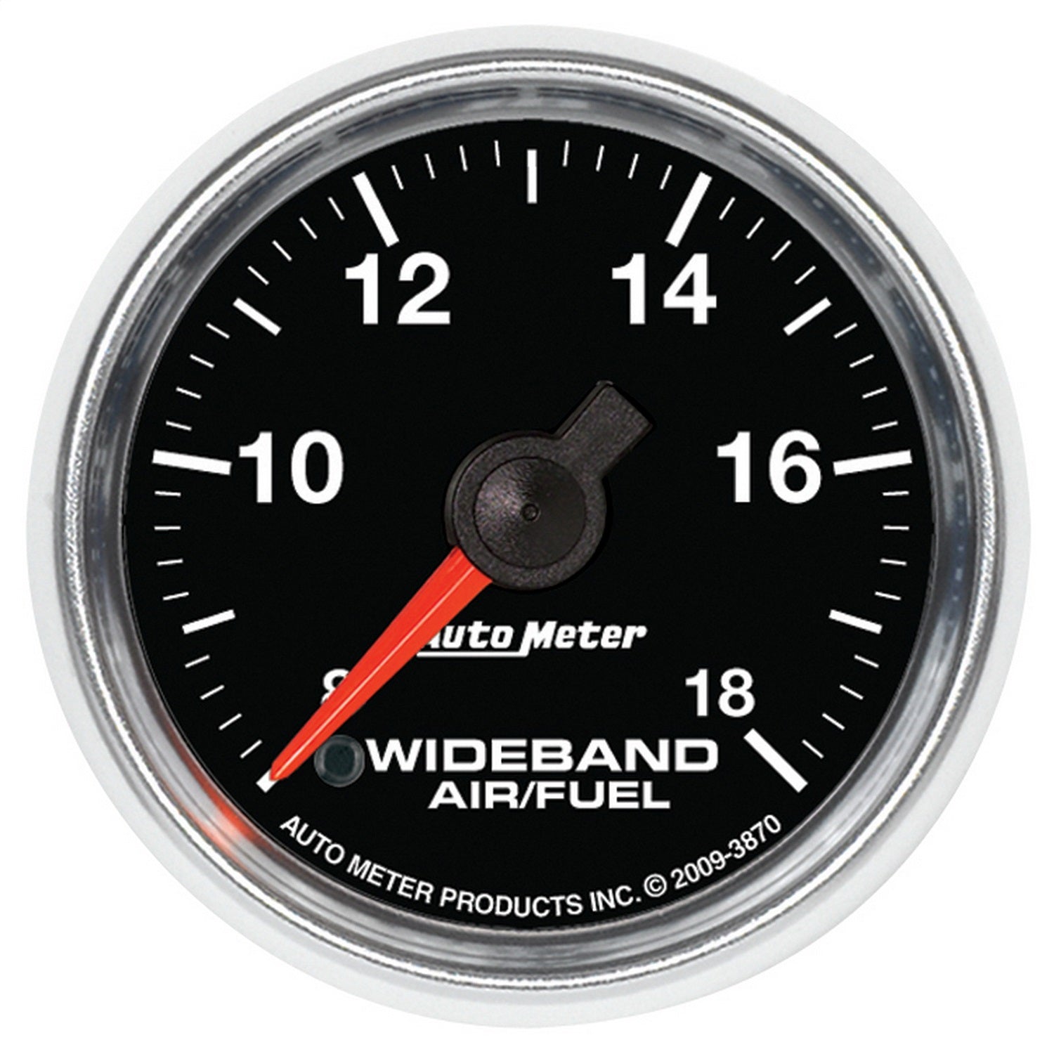 AutoMeter 3870 GAUGE; AIR/FUEL RATIO-WIDEBAND; ANALOG; 2 1/16in.; 8:1-18:1; STEPPER MOTOR; GS AutoMeter 3870