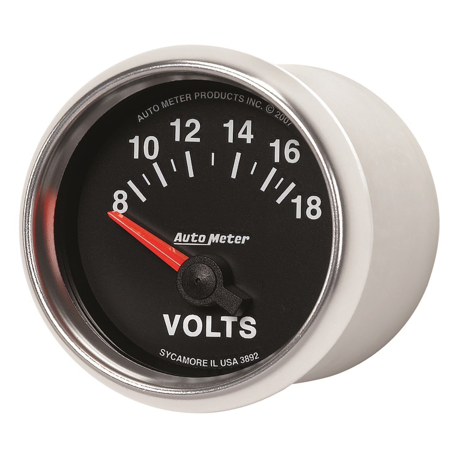 AutoMeter 3892 GAUGE; VOLTMETER; 2 1/16in.; 18V; ELECTRIC; GS AutoMeter 3892