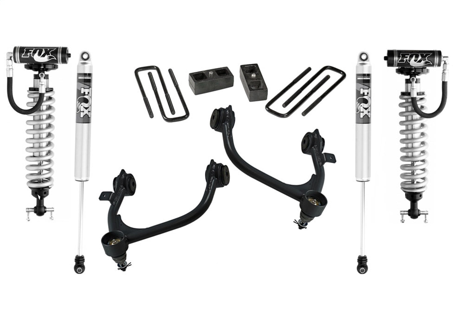 Superlift 3900FX 3in. Lift Kit-19 (New Body)-23 Silv/Sierra1500 2/4WD w/FoxShk(exc Trailboss/AT4) Superlift 3900FX