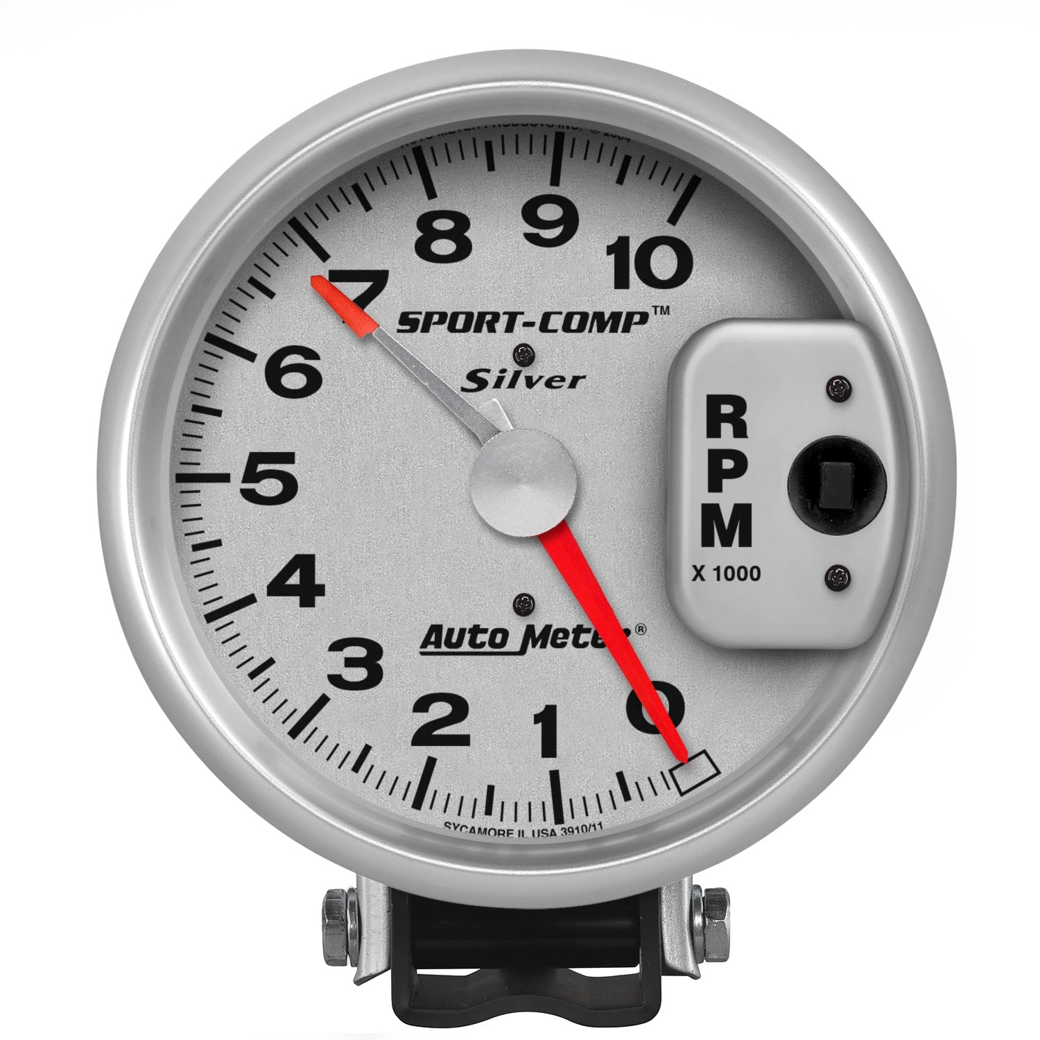 AutoMeter 3910 GAUGE; TACHOMETER; 5in.; 10K RPM; PEDESTAL W/RED LINE; ULTRA-LITE AutoMeter 3910