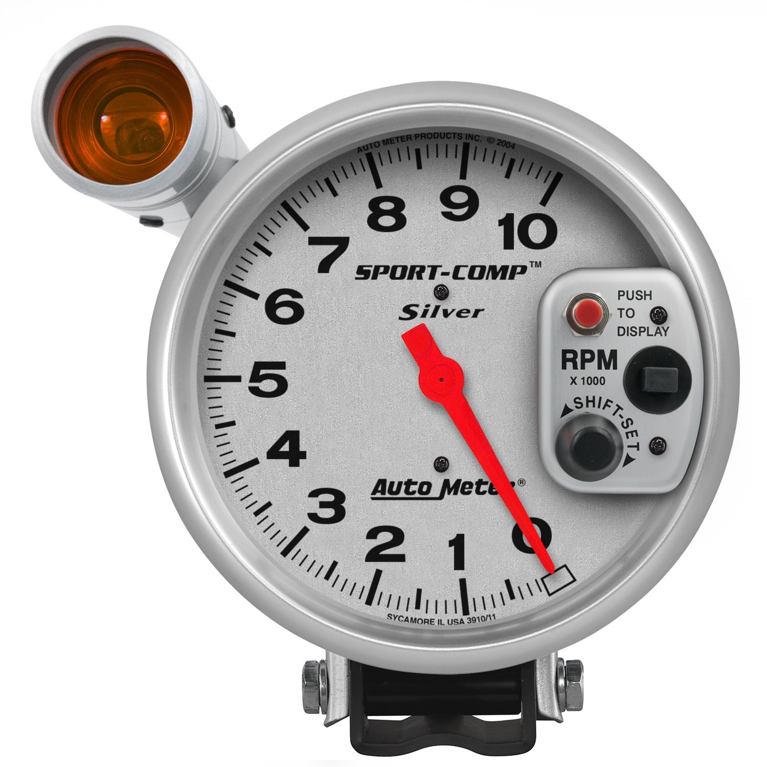 AutoMeter 3911 GAUGE; TACHOMETER; 5in.; 10K RPM; PEDESTAL W/EXT. SHIFT-LITE; ULTRA-LITE AutoMeter 3911