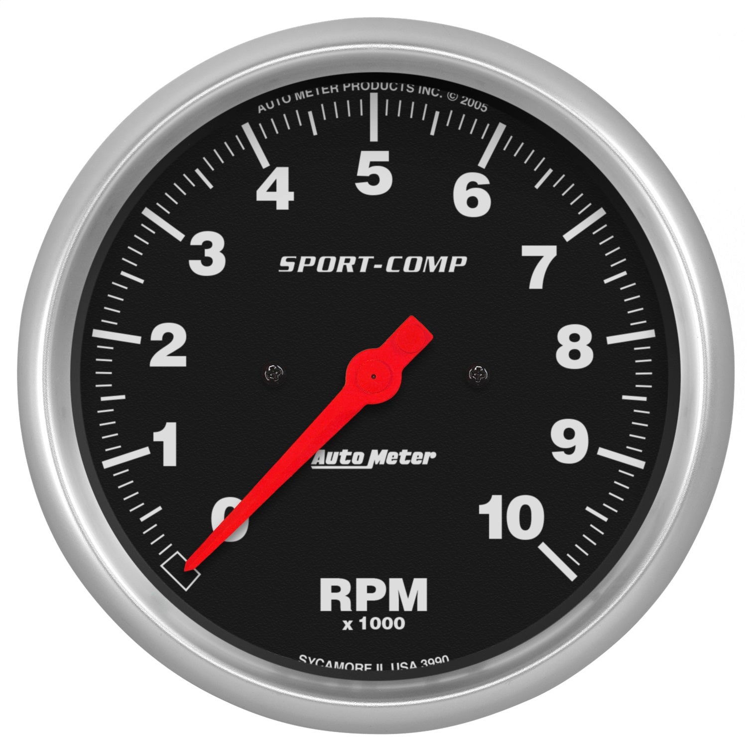 AutoMeter 3990 GAUGE; TACHOMETER; 5in.; 10K RPM; IN-DASH; SPORT-COMP AutoMeter 3990
