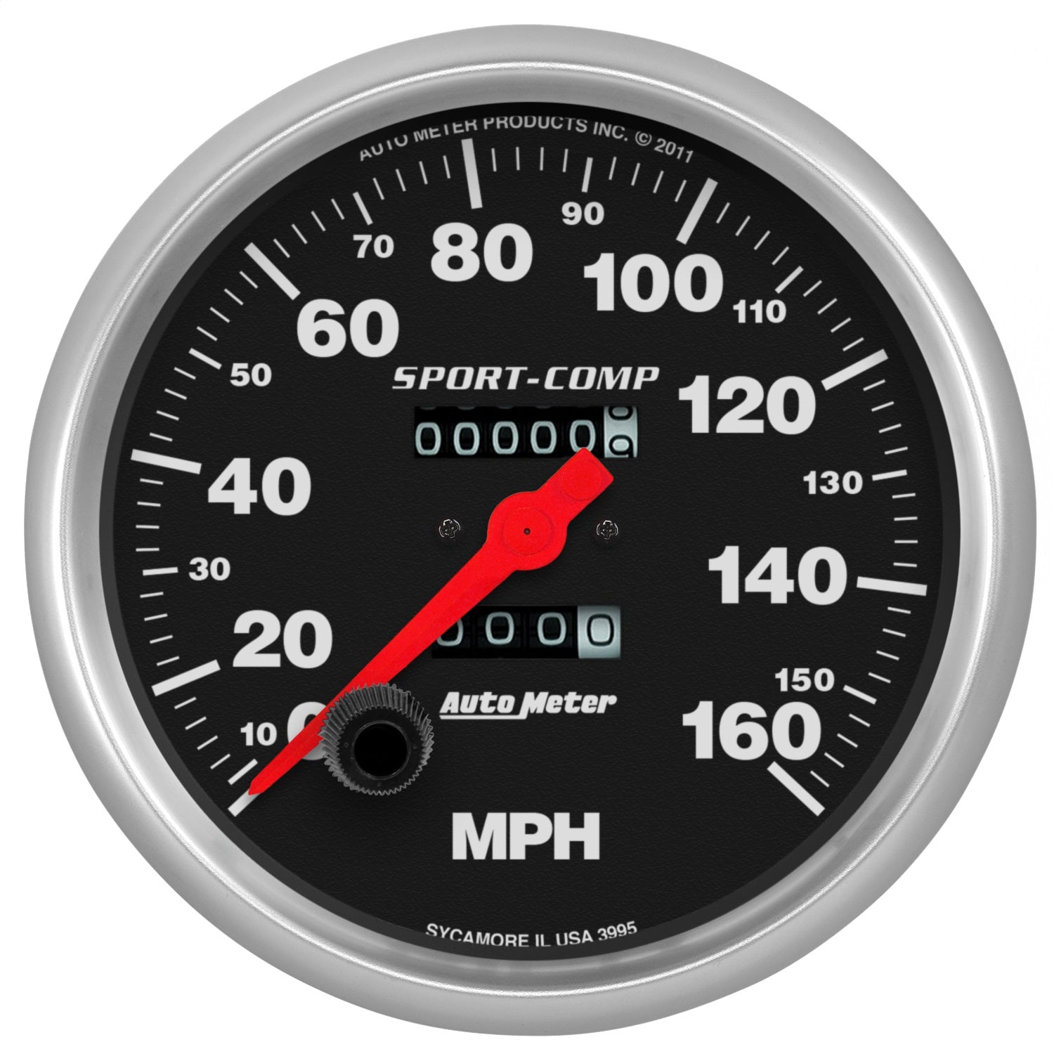 AutoMeter 3995 GAUGE; SPEEDOMETER; 5in.; 160MPH; MECHANICAL; SPORT-COMP AutoMeter 3995
