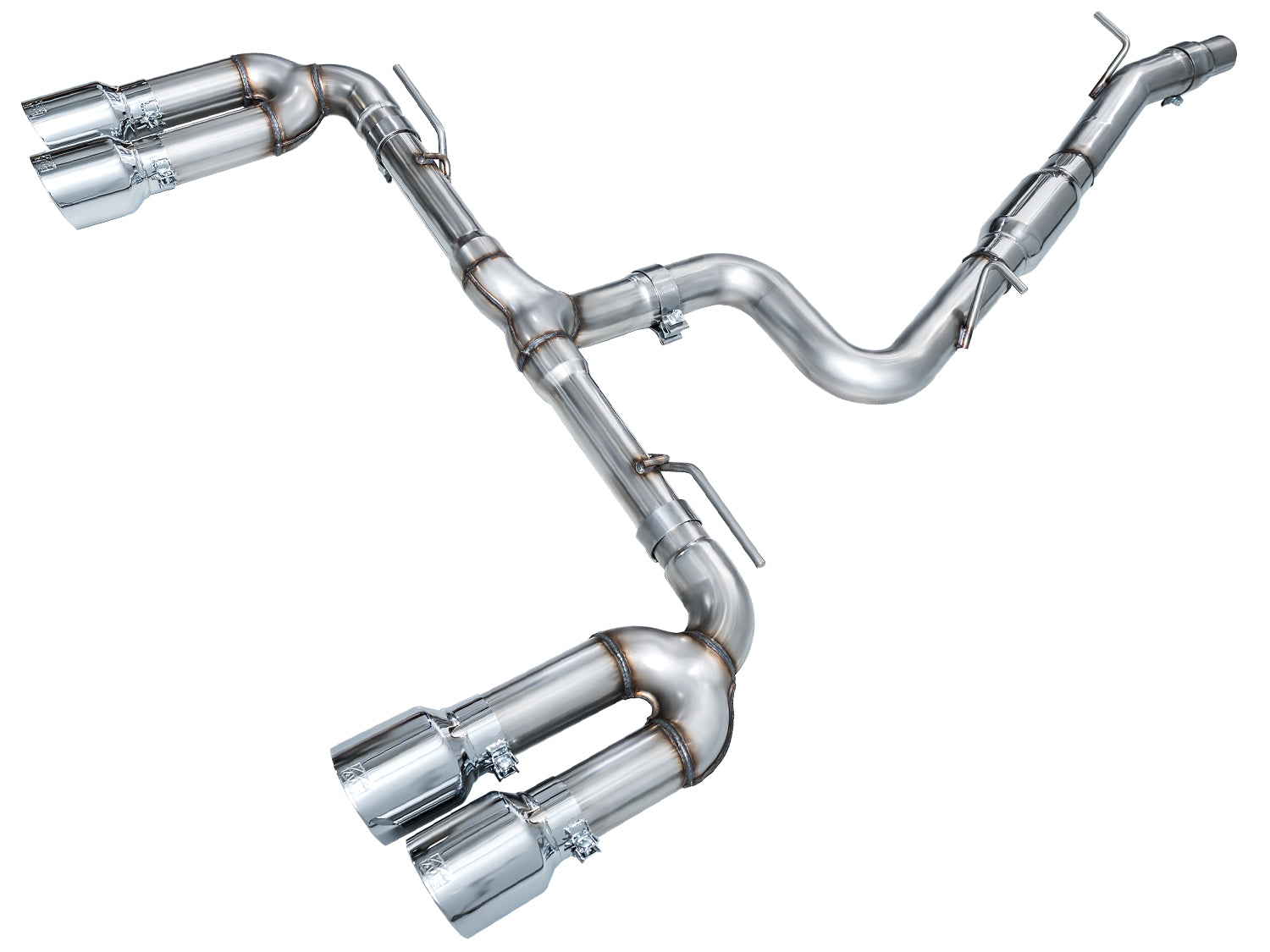 AWE Tuning 3020-42897 AWE Track Edition Exhaust for Audi 8Y S3 - 4.5" Chrome Silver Tips AWE Tuning 3020-42897