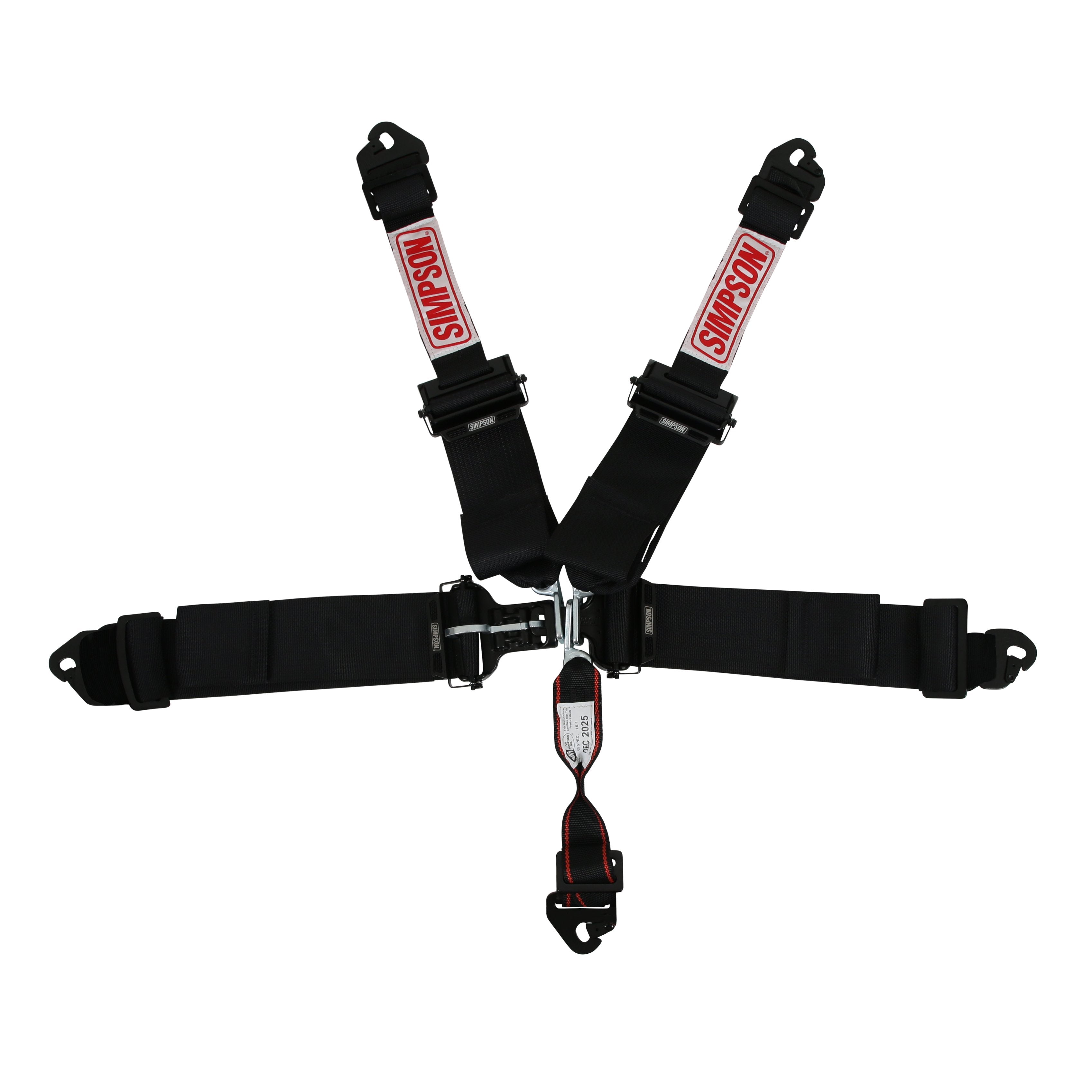 Simpson Safety 132LD5WC Simpson Latch & Link Harness 3" Double Pull down 3-2 Shoulder SFI 16.1 Simpson Safety 132LD5WC